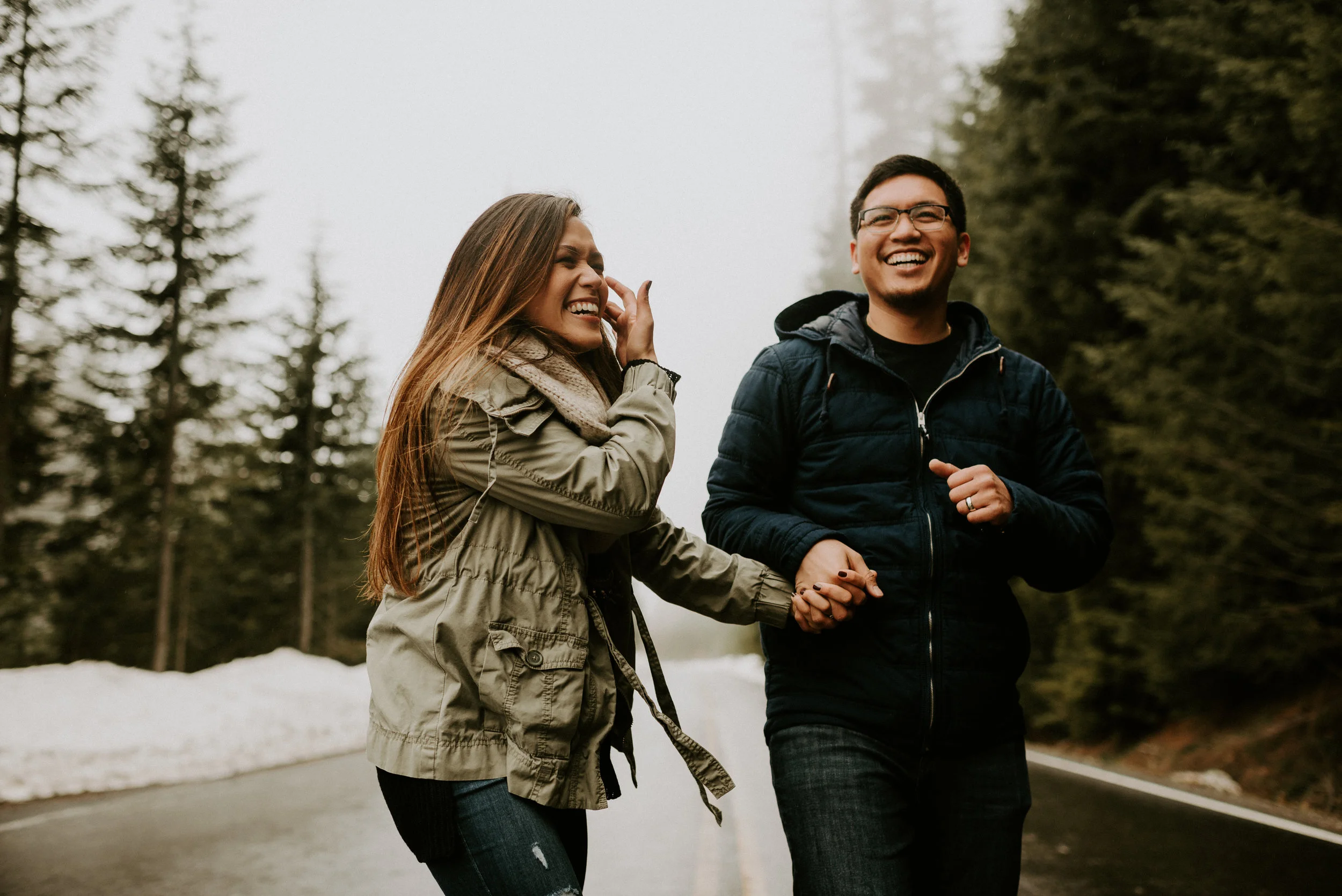 Kim + Regan - Mt. Rainier Engagement Session
