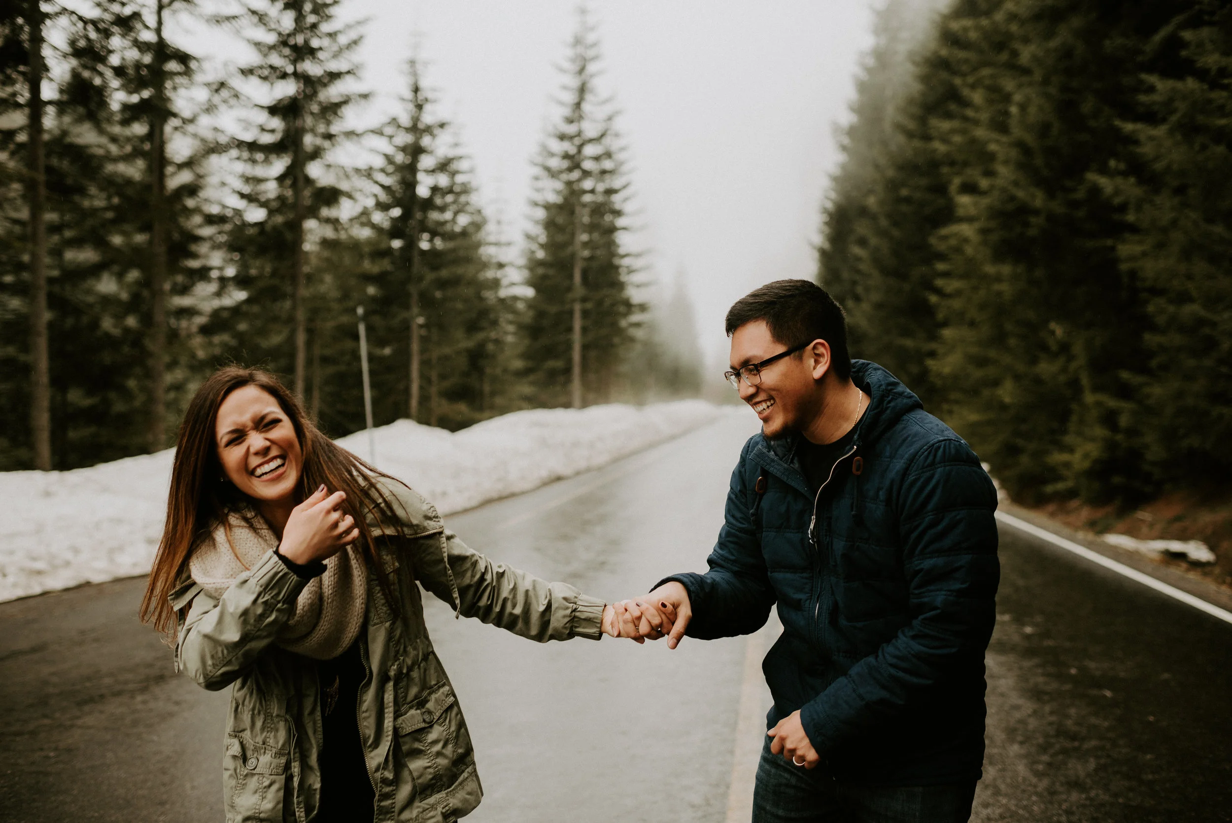 Kim + Regan - Mt. Rainier Engagement Session