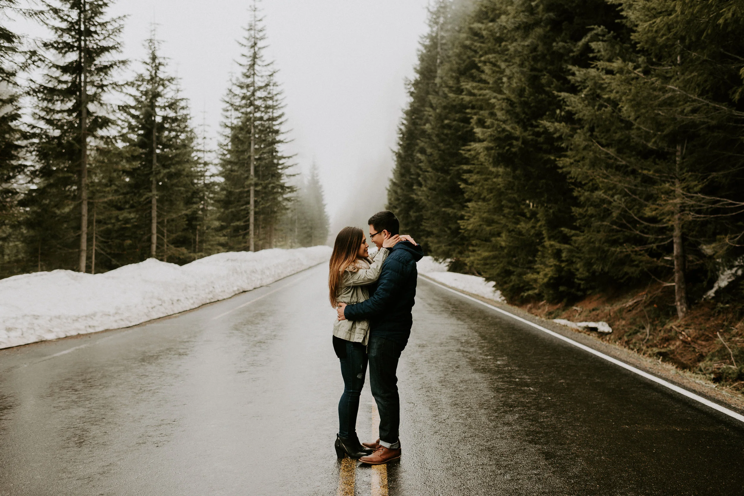 Kim + Regan - Mt. Rainier Engagement Session