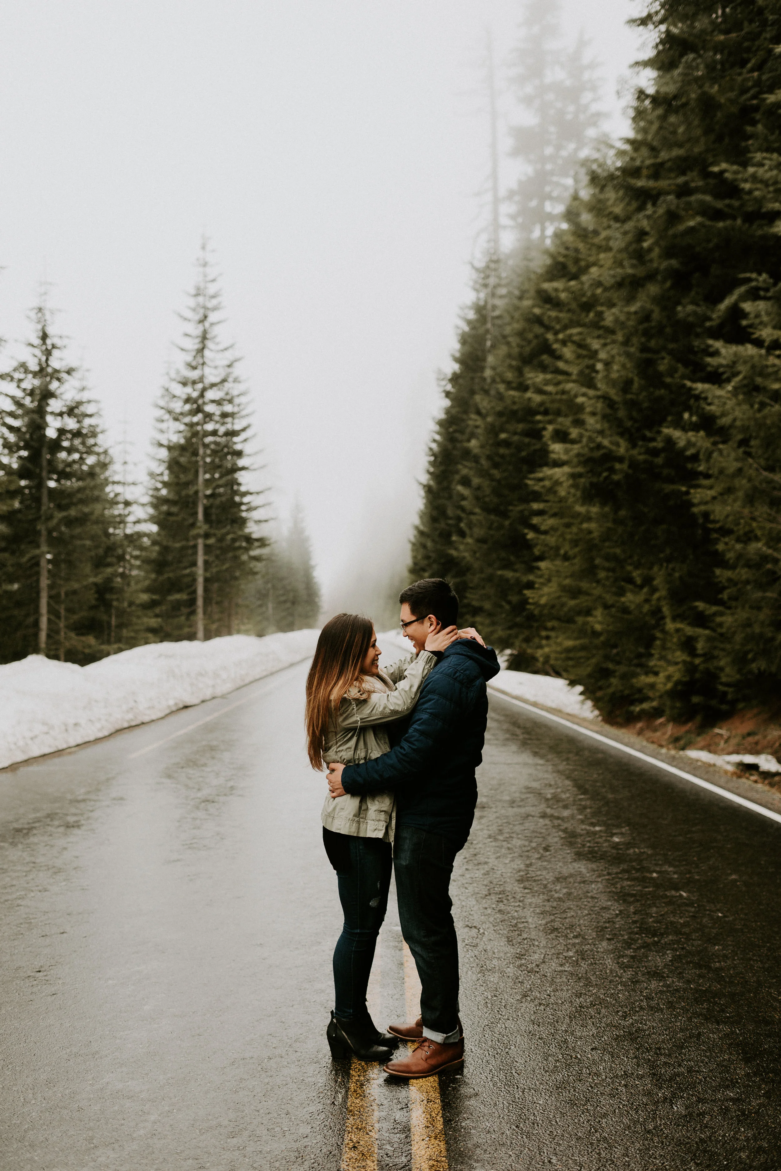 Kim + Regan - Mt. Rainier Engagement Session