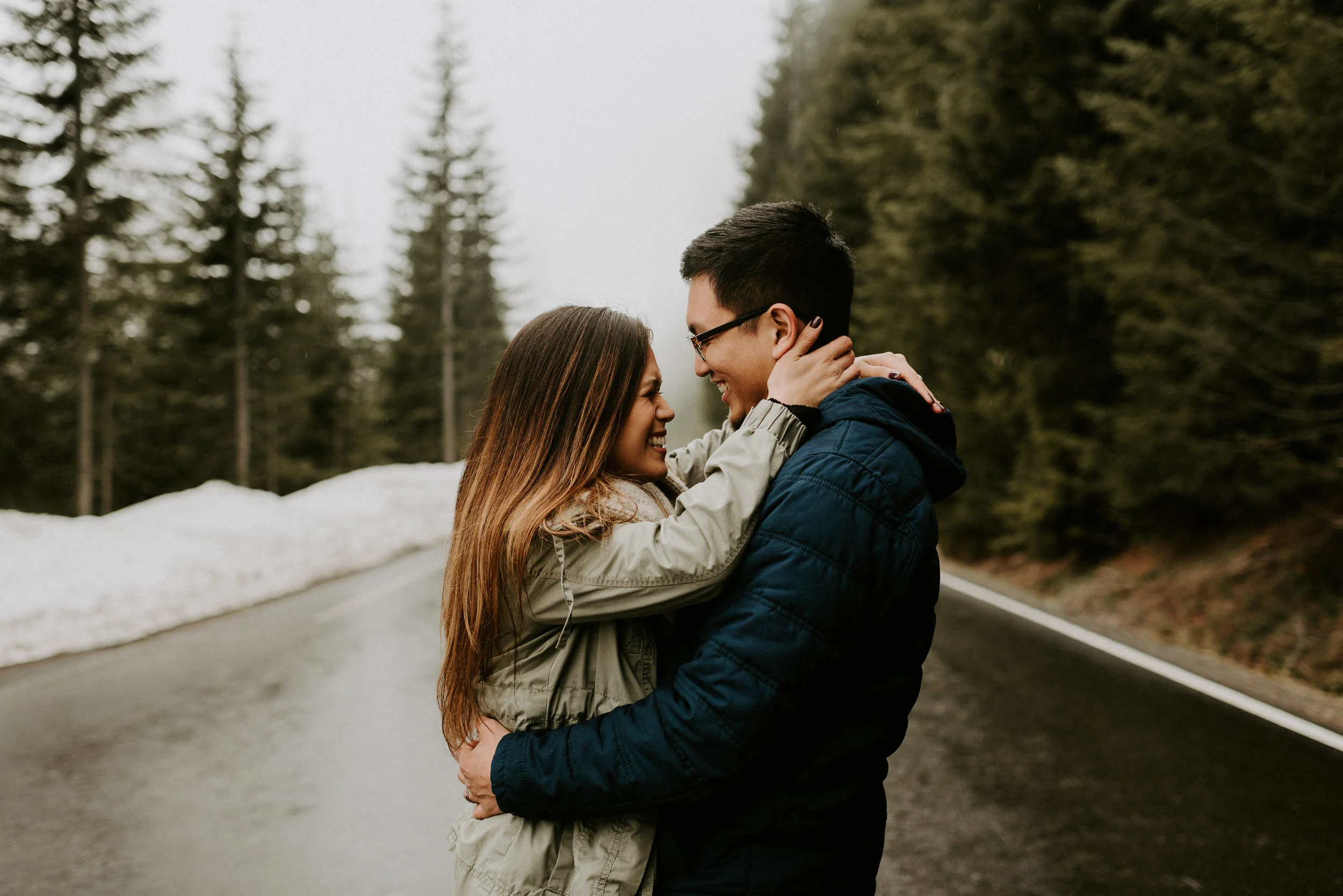 Kim + Regan - Mt. Rainier Engagement Session