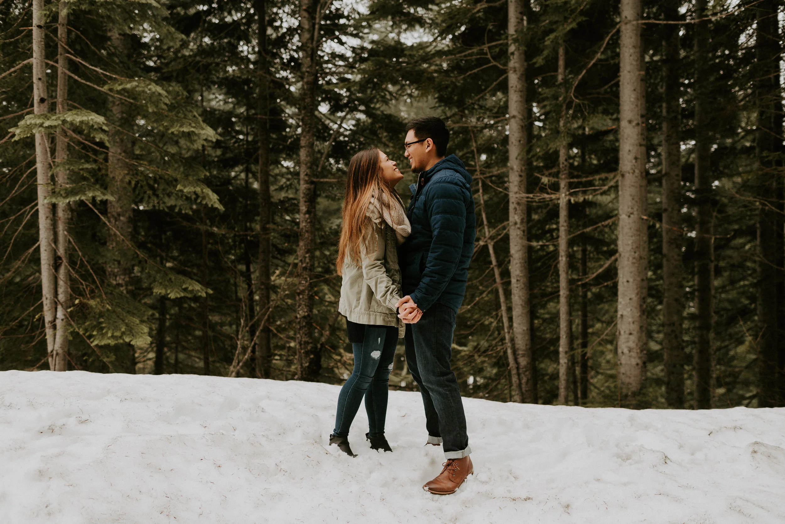 Kim + Regan - Mt. Rainier Engagement Session