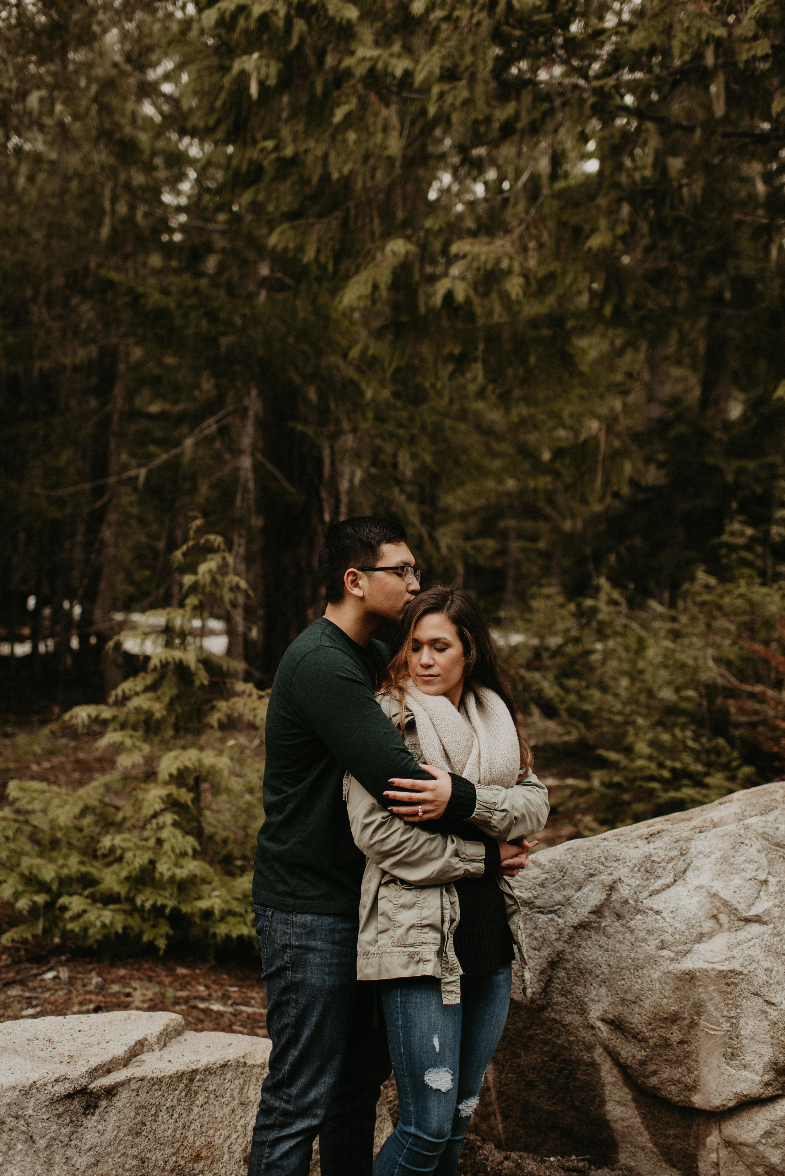 Kim + Regan - Mt. Rainier Engagement Session