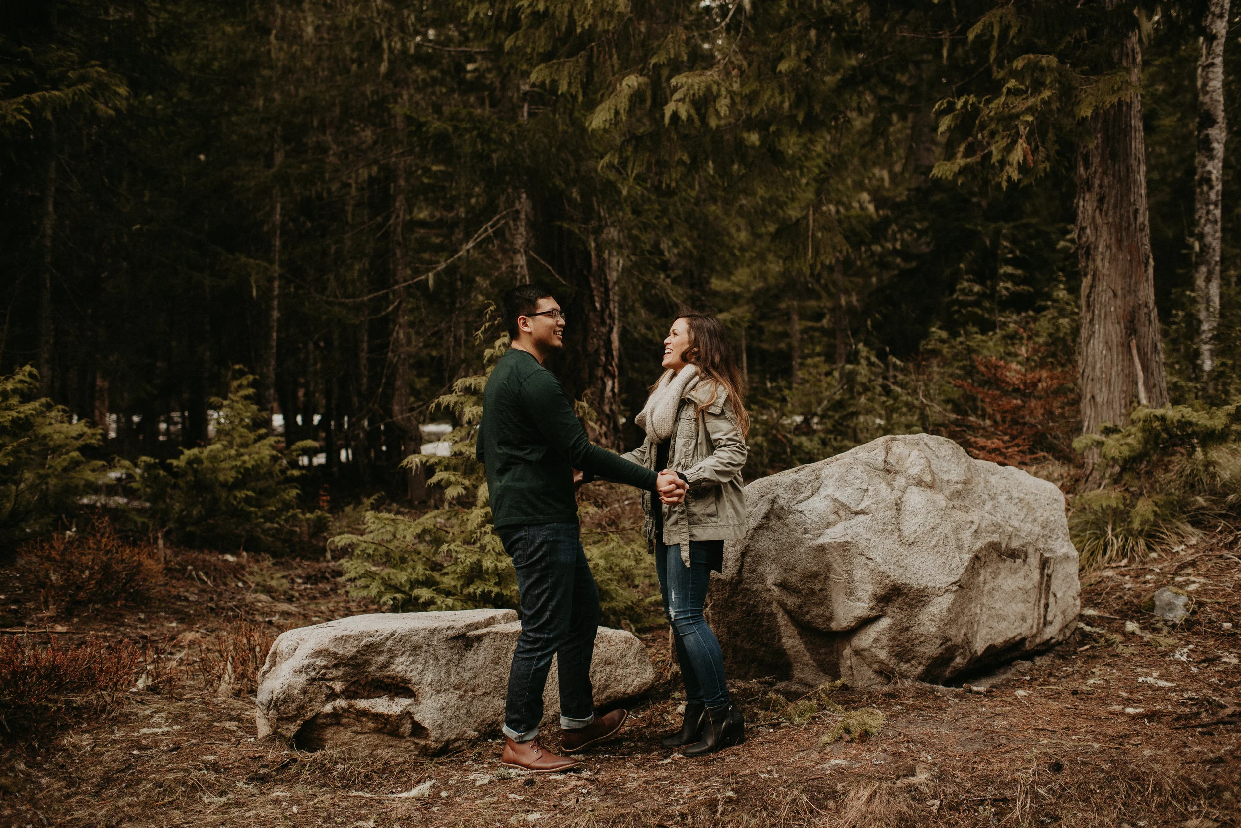 Kim + Regan - Mt. Rainier Engagement Session
