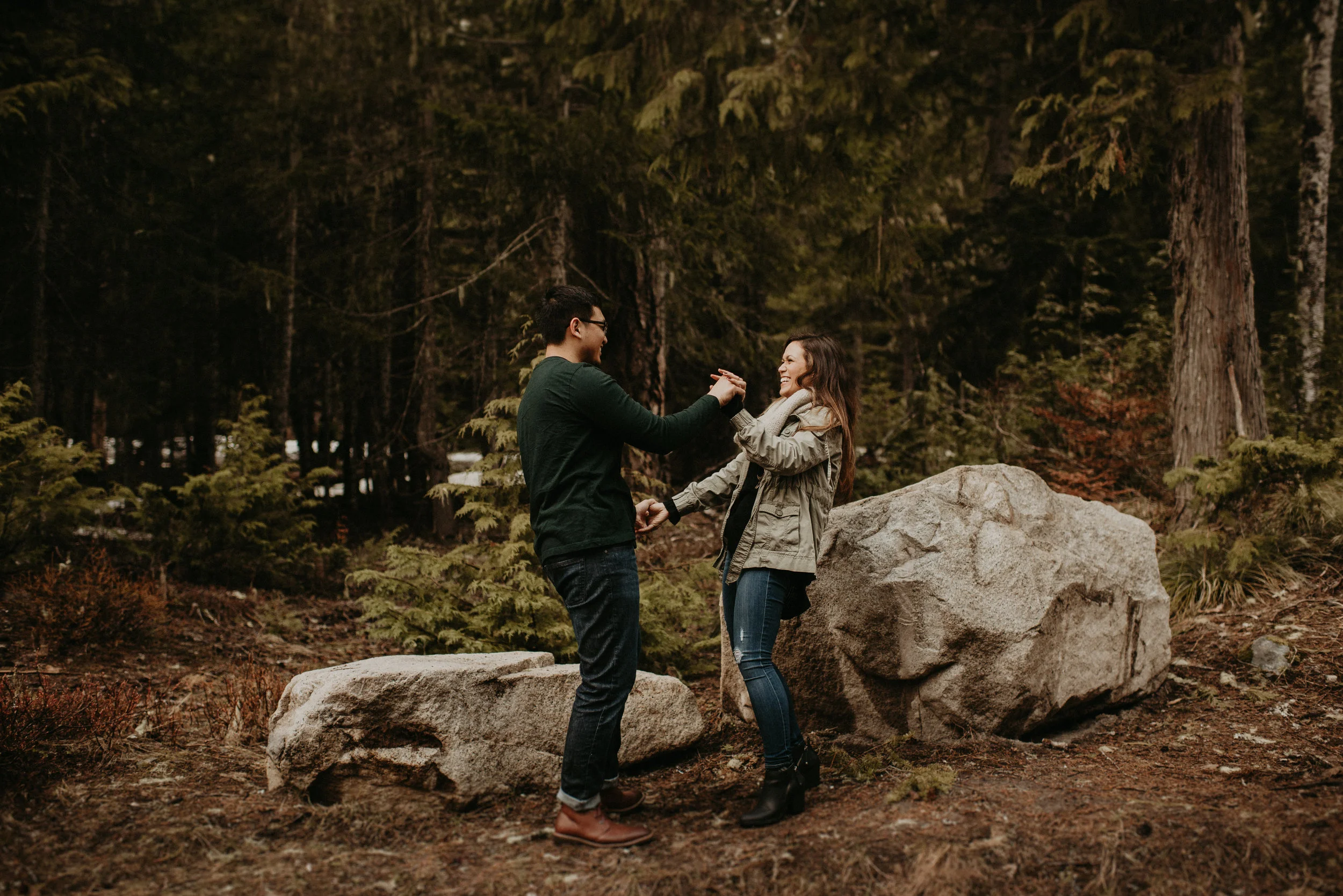 Kim + Regan - Mt. Rainier Engagement Session