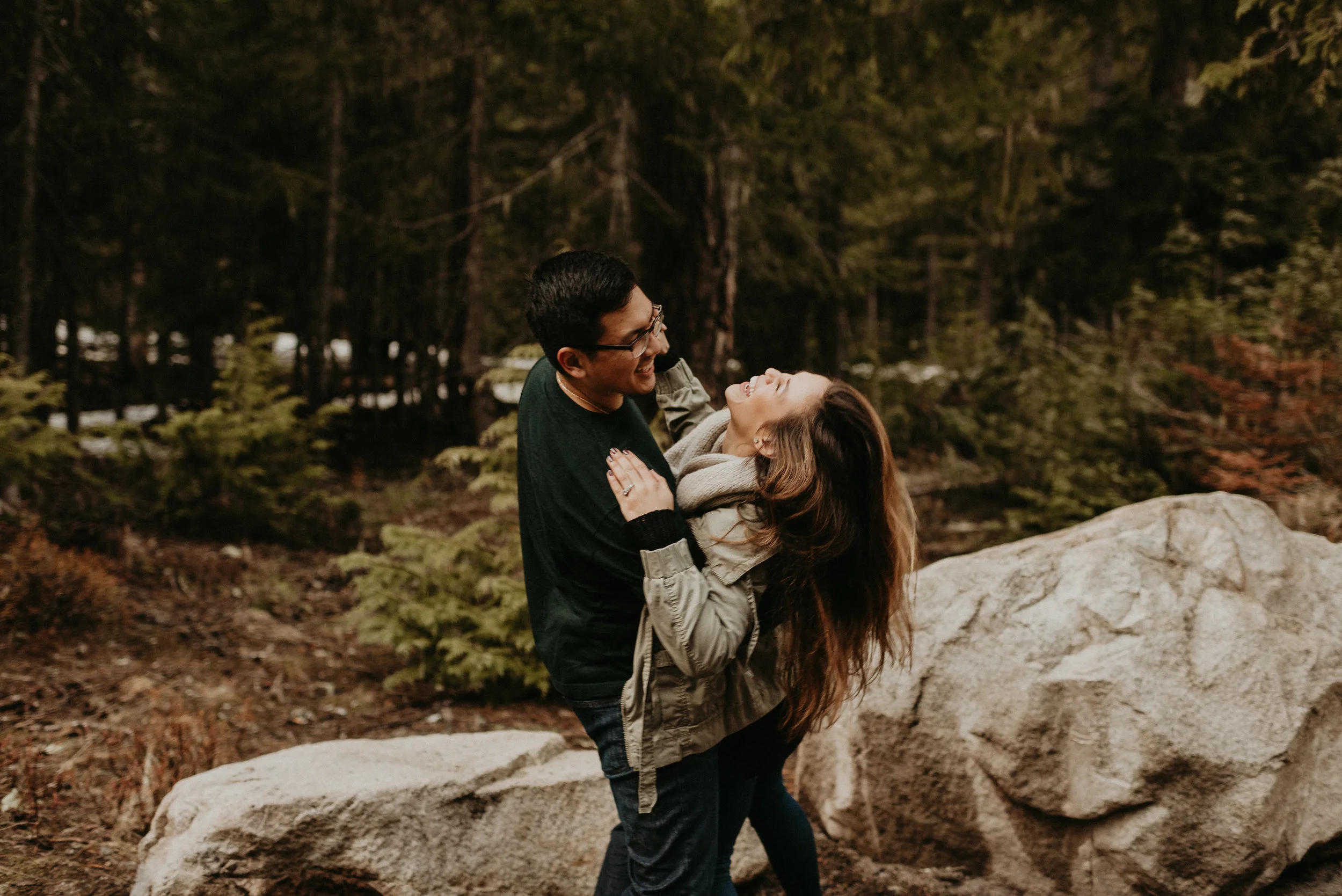 Kim + Regan - Mt. Rainier Engagement Session