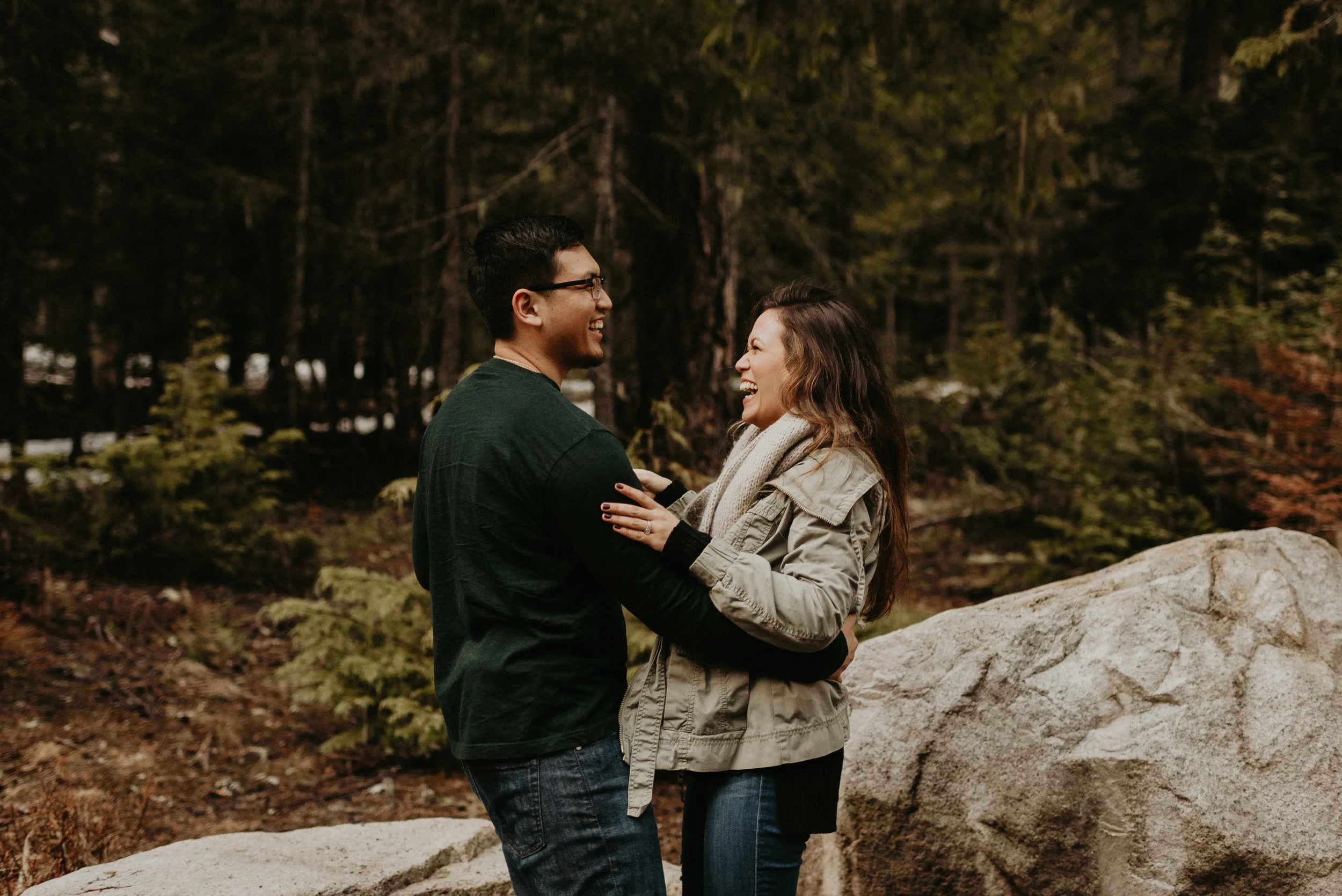 Kim + Regan - Mt. Rainier Engagement Session