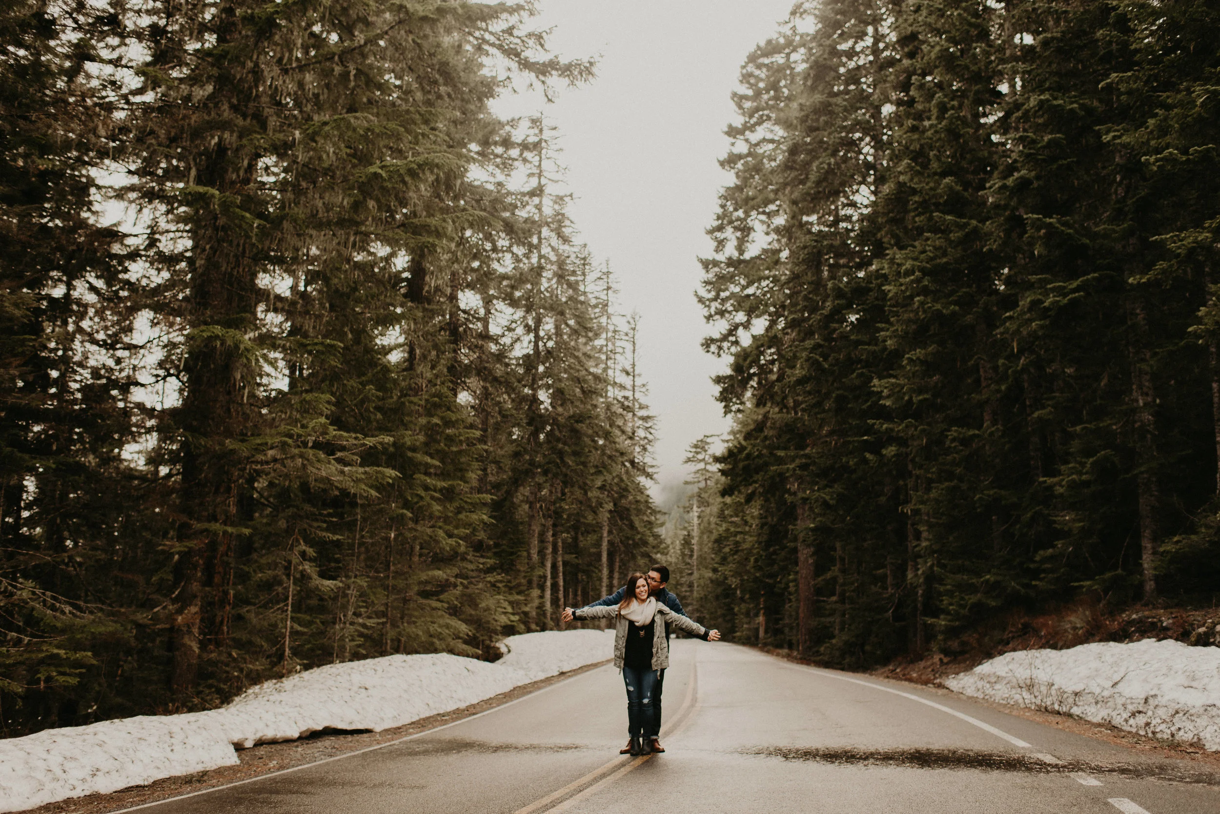 Kim + Regan - Mt. Rainier Engagement Session