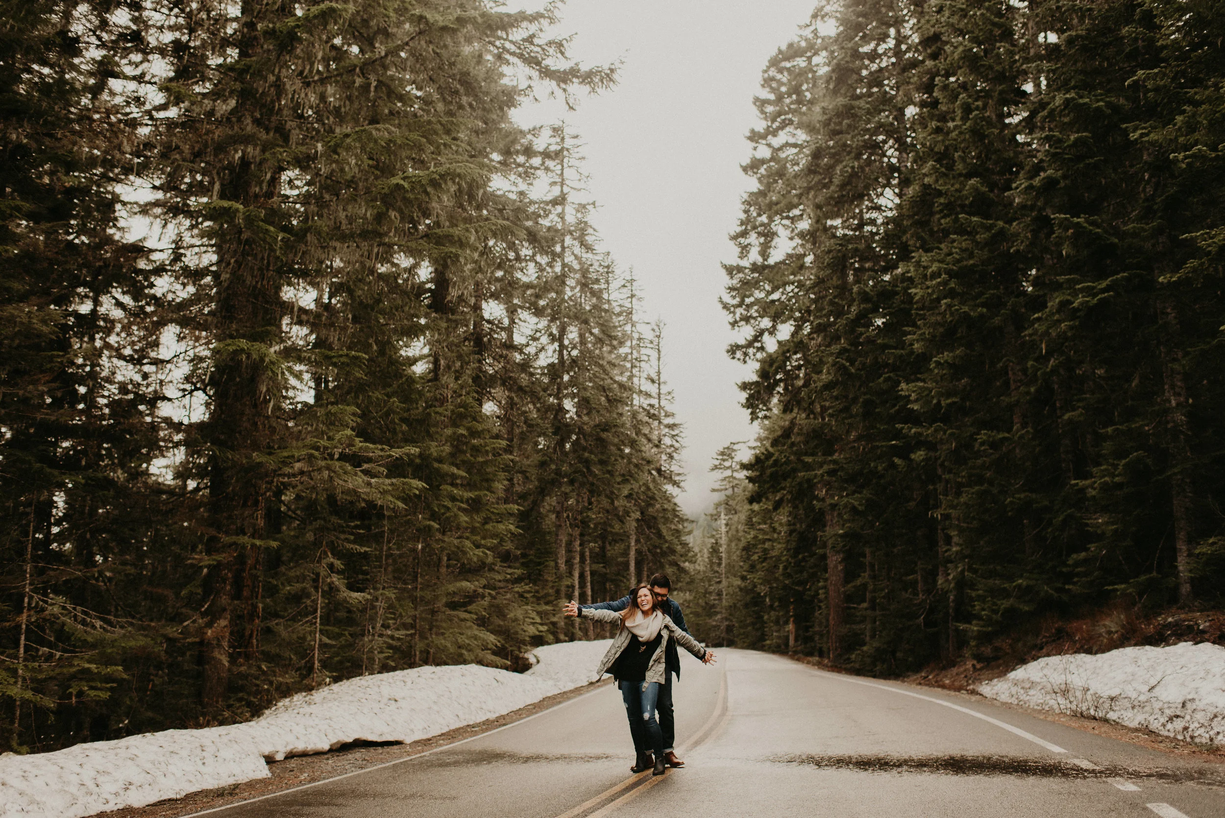 Kim + Regan - Mt. Rainier Engagement Session