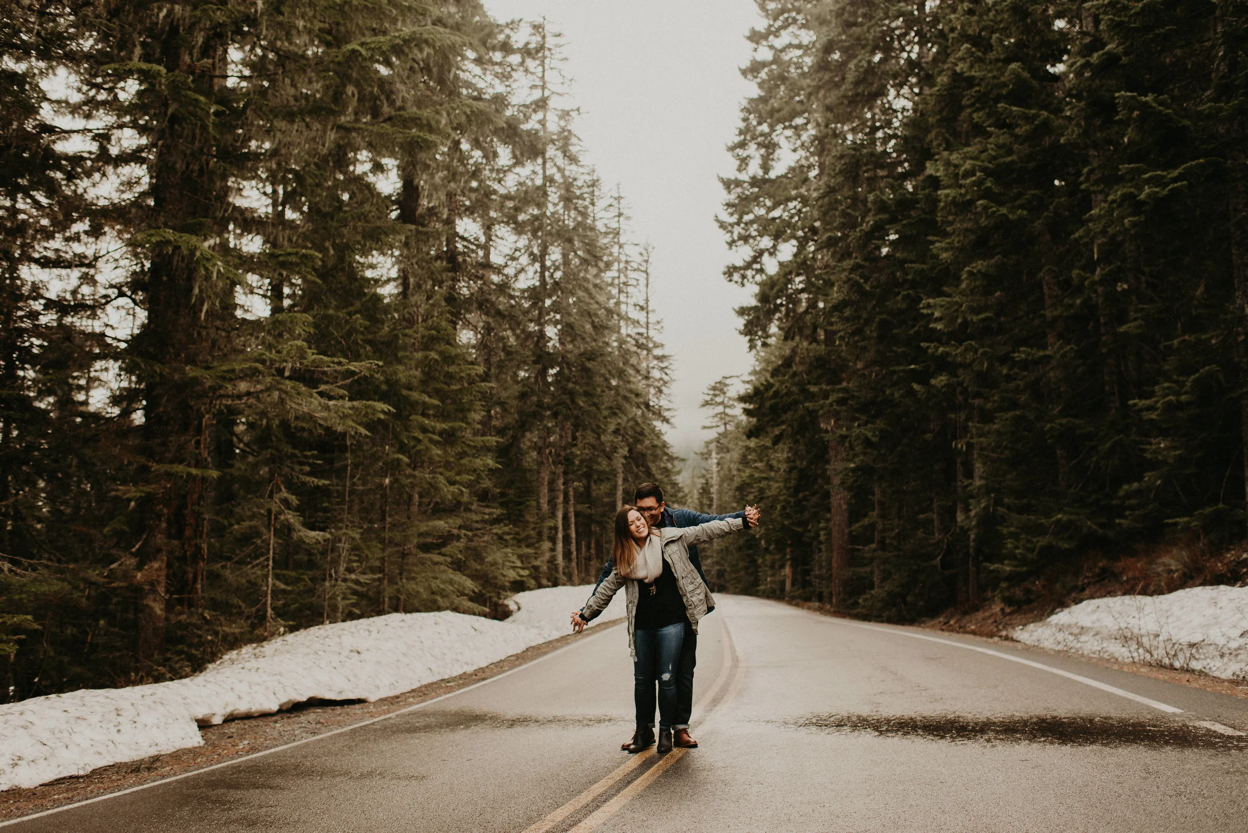 Kim + Regan - Mt. Rainier Engagement Session