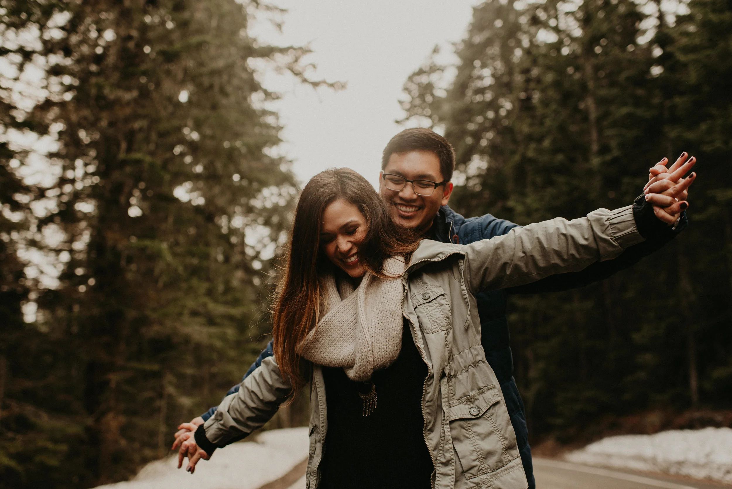 Kim + Regan - Mt. Rainier Engagement Session