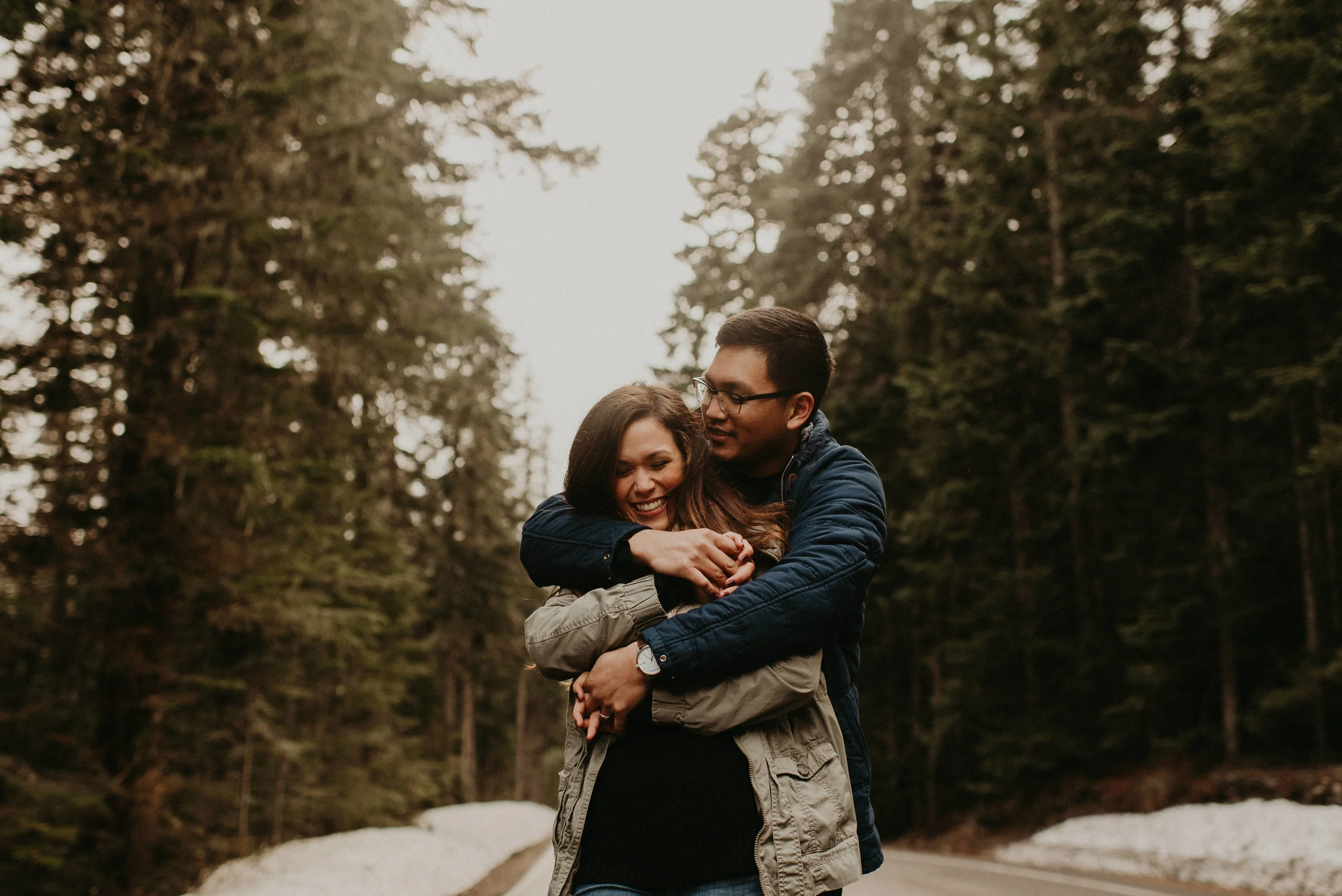 Kim + Regan - Mt. Rainier Engagement Session