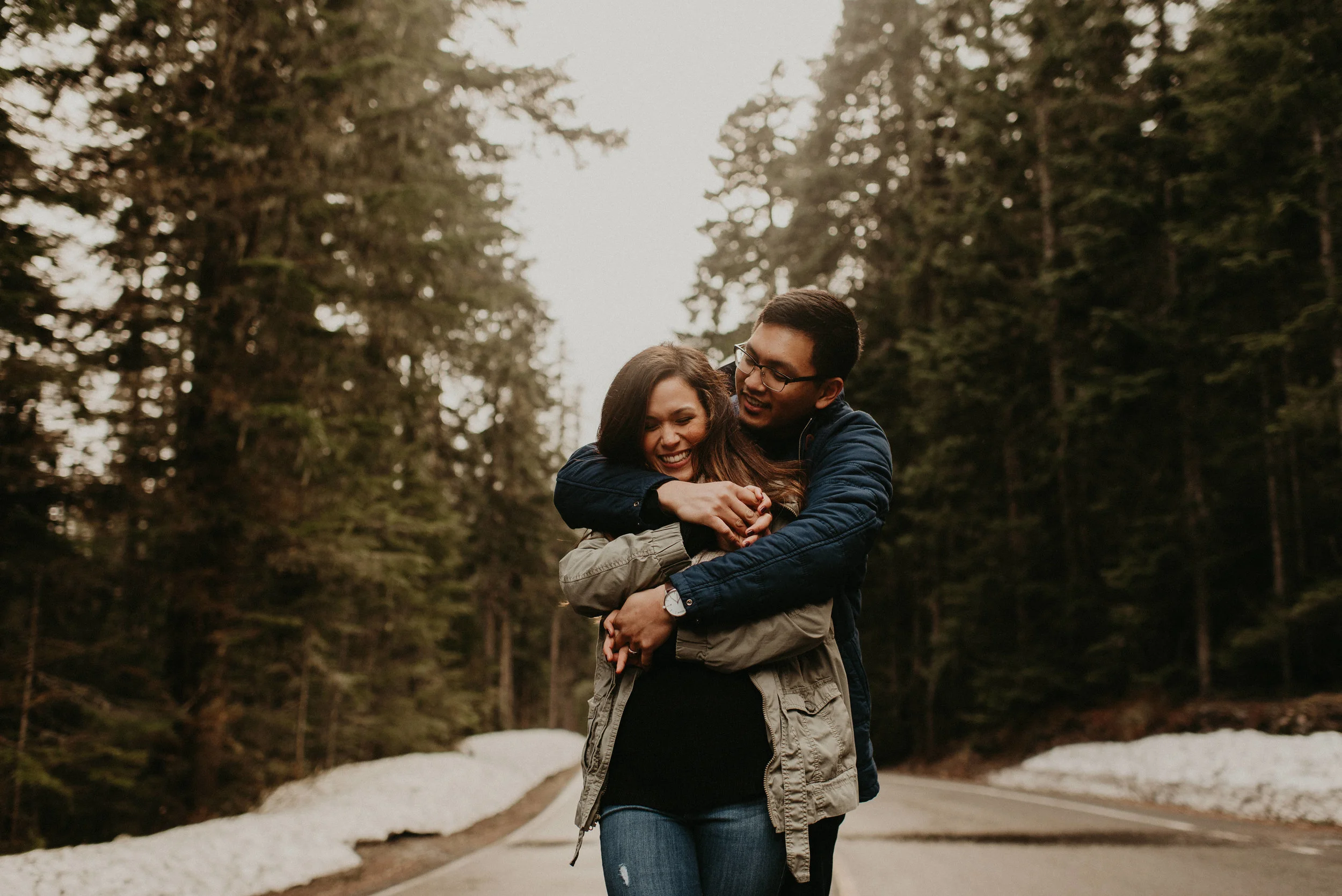 Kim + Regan - Mt. Rainier Engagement Session