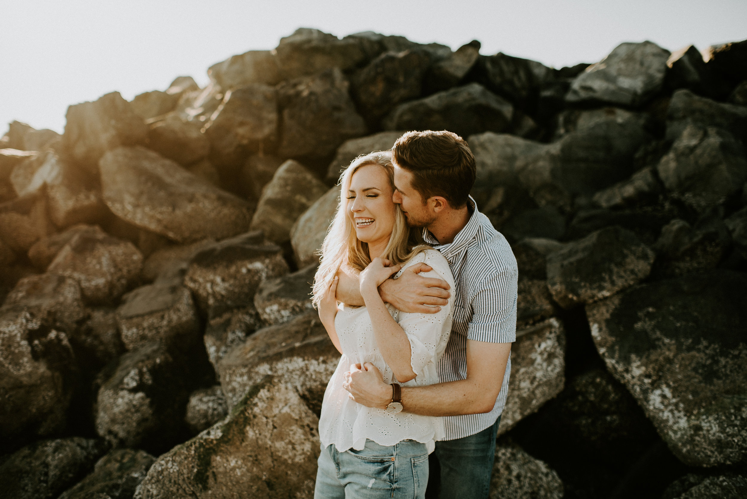 Hannah + Calvin Engagement Session - Kamra Fuller Photography - Edmonds, WA Ferry to Kingston, WA - Seattle Wedding Photographer 