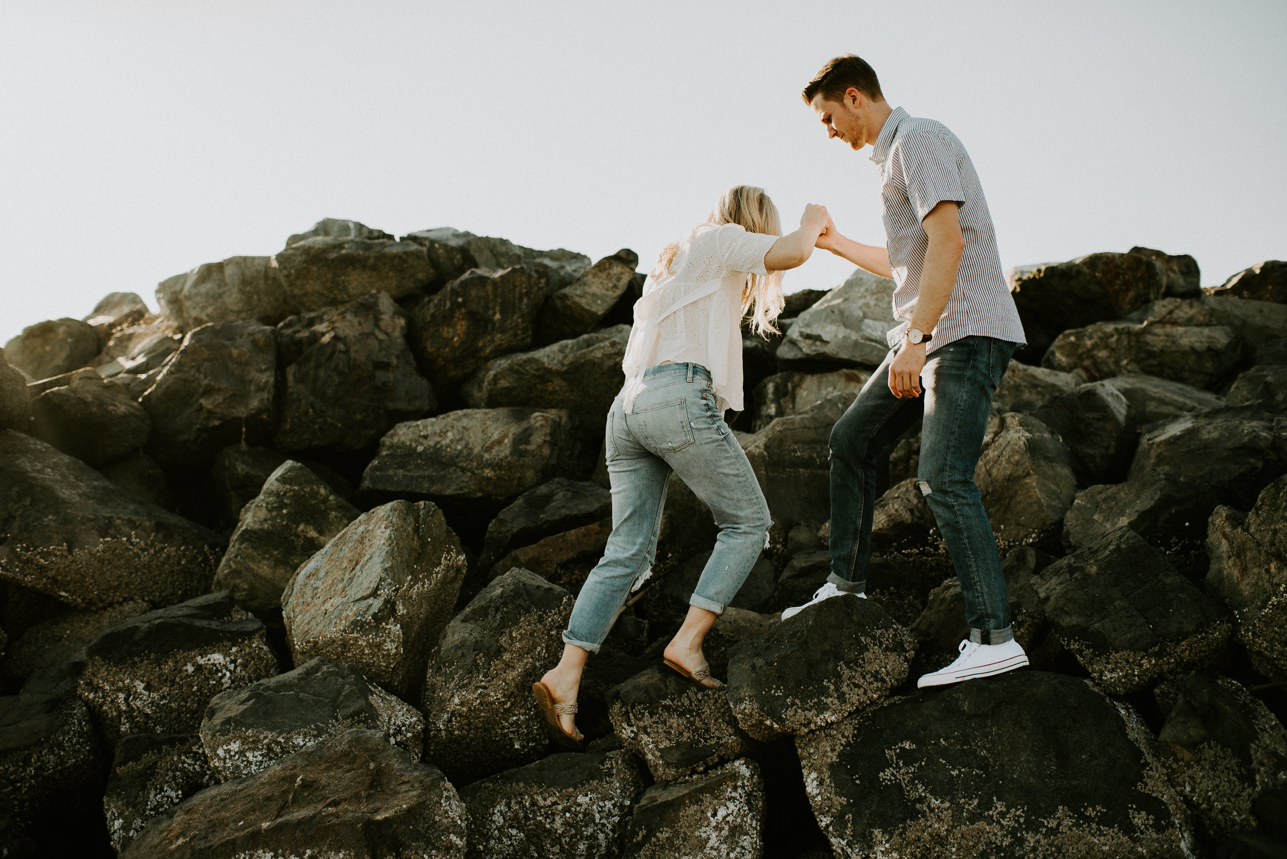 Hannah + Calvin Engagement Session - Kamra Fuller Photography - Edmonds, WA Ferry to Kingston, WA - Seattle Wedding Photographer 