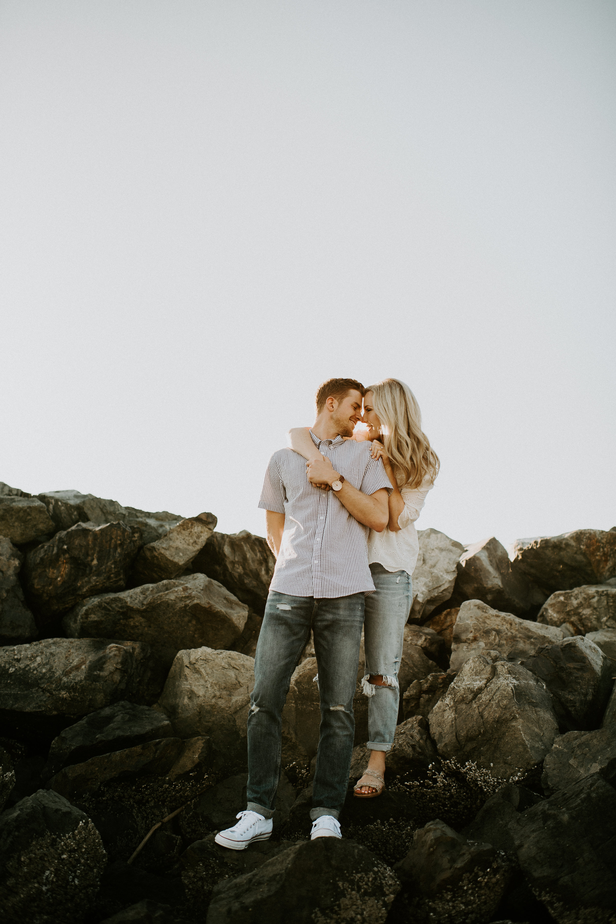 Hannah + Calvin Engagement Session - Kamra Fuller Photography - Edmonds, WA Ferry to Kingston, WA - Seattle Wedding Photographer 