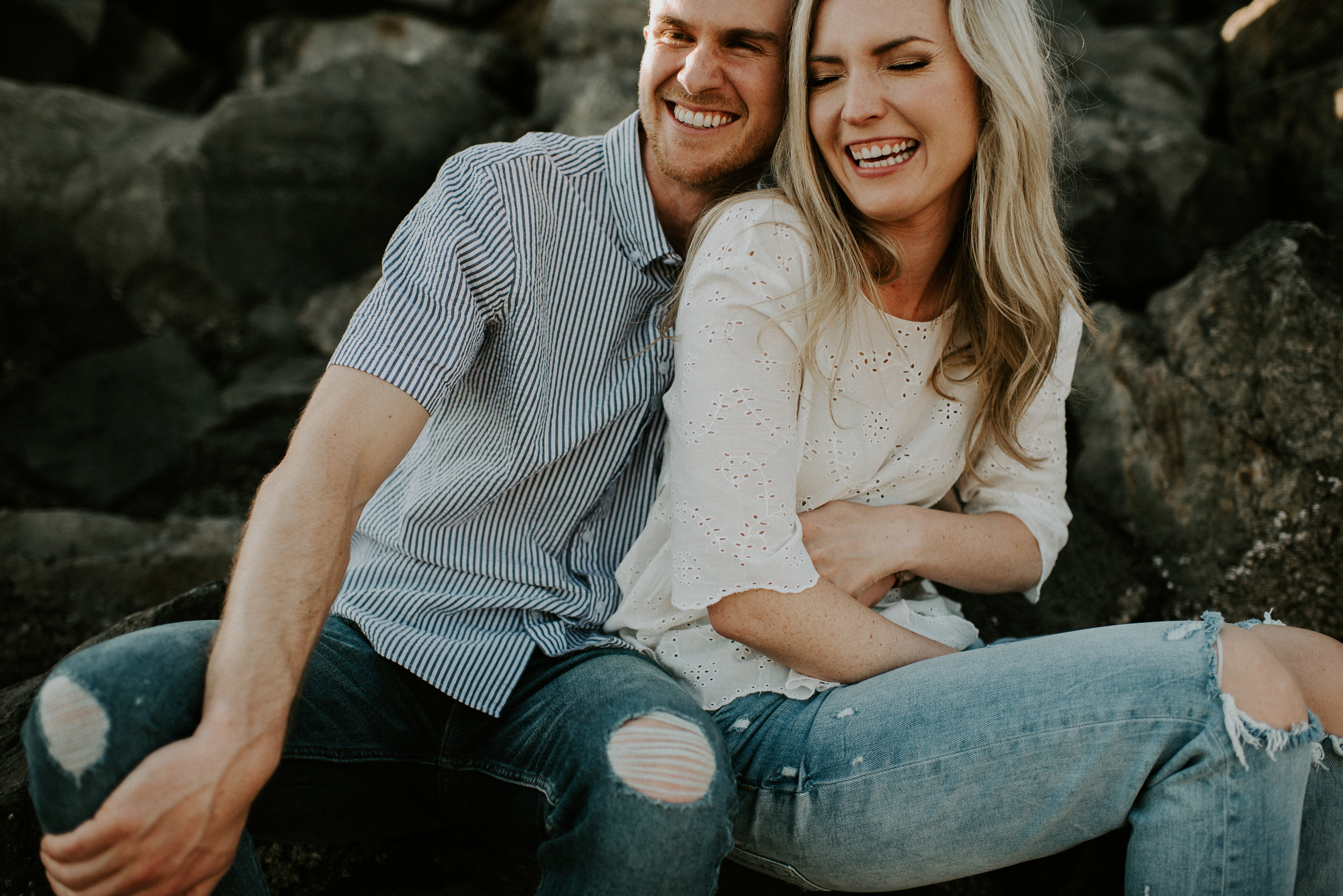 Hannah + Calvin Engagement Session - Kamra Fuller Photography - Edmonds, WA Ferry to Kingston, WA - Seattle Wedding Photographer 