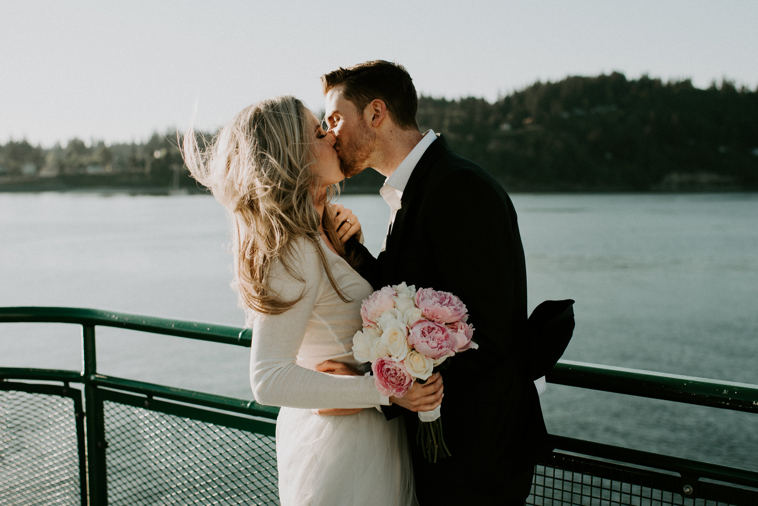 Hannah + Calvin Engagement Session - Kamra Fuller Photography - Edmonds, WA Ferry to Kingston, WA - Seattle Wedding Photographer 