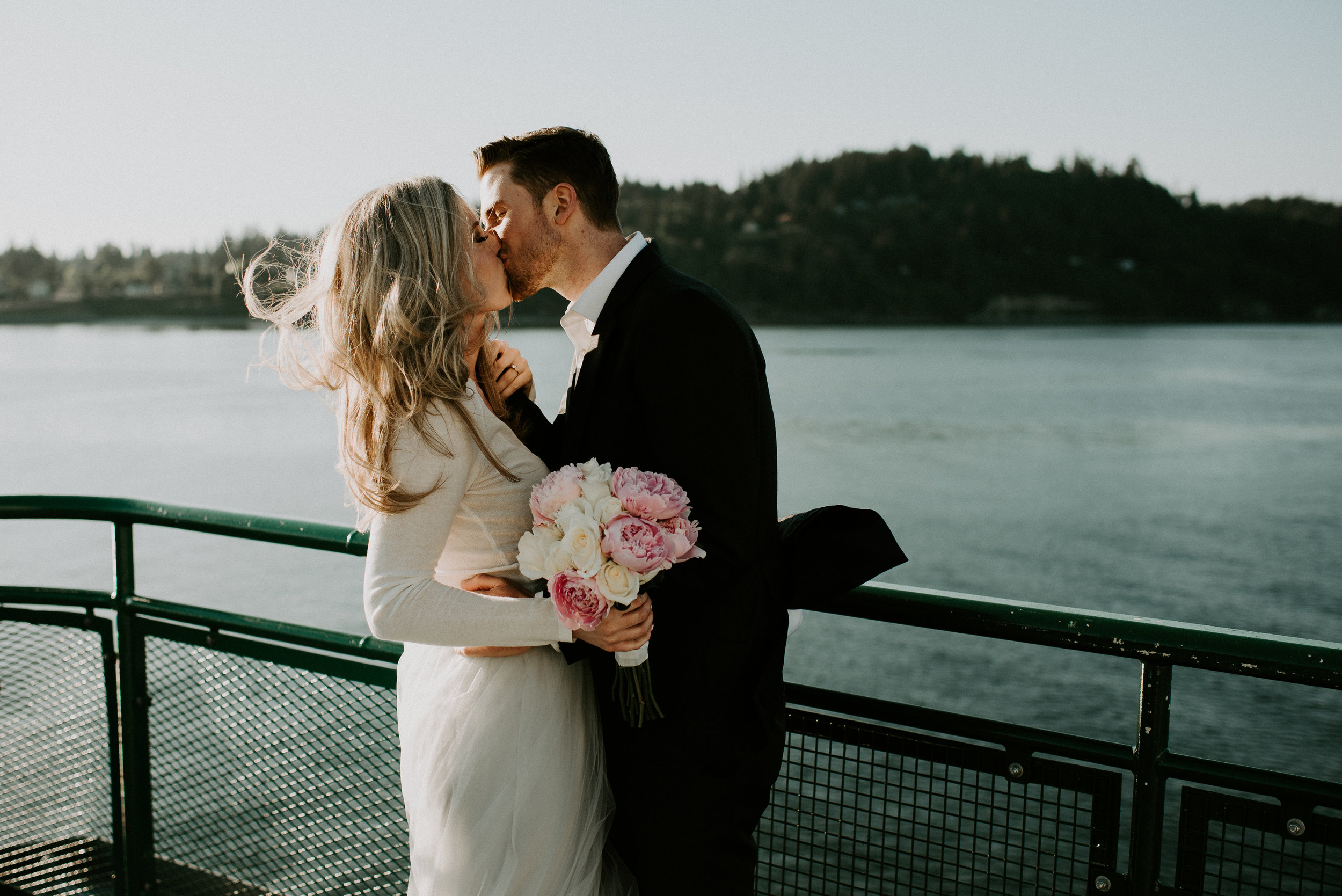 Hannah + Calvin Engagement Session - Kamra Fuller Photography - Edmonds, WA Ferry to Kingston, WA - Seattle Wedding Photographer 