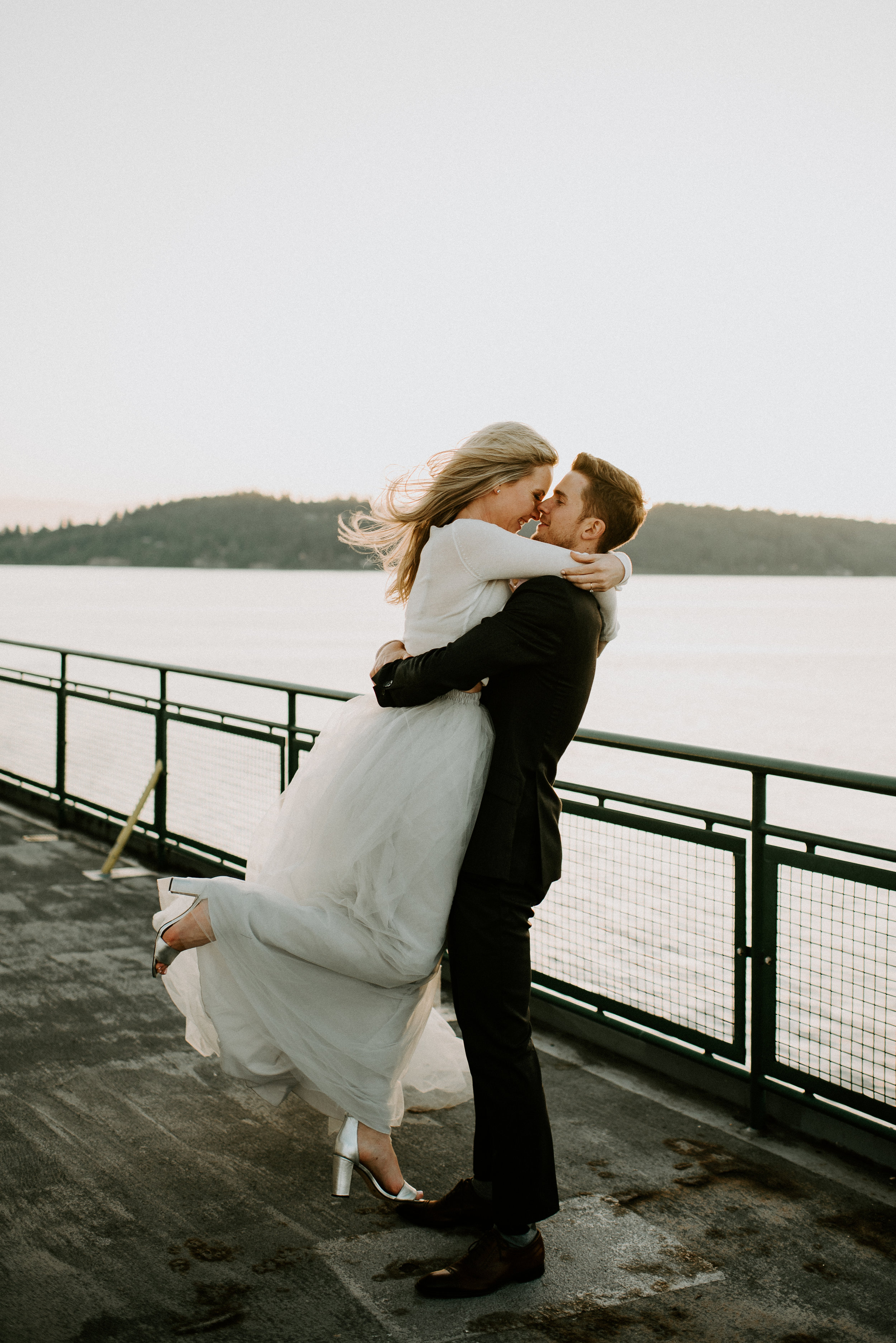 Hannah + Calvin Engagement Session - Kamra Fuller Photography - Edmonds, WA Ferry to Kingston, WA - Seattle Wedding Photographer 