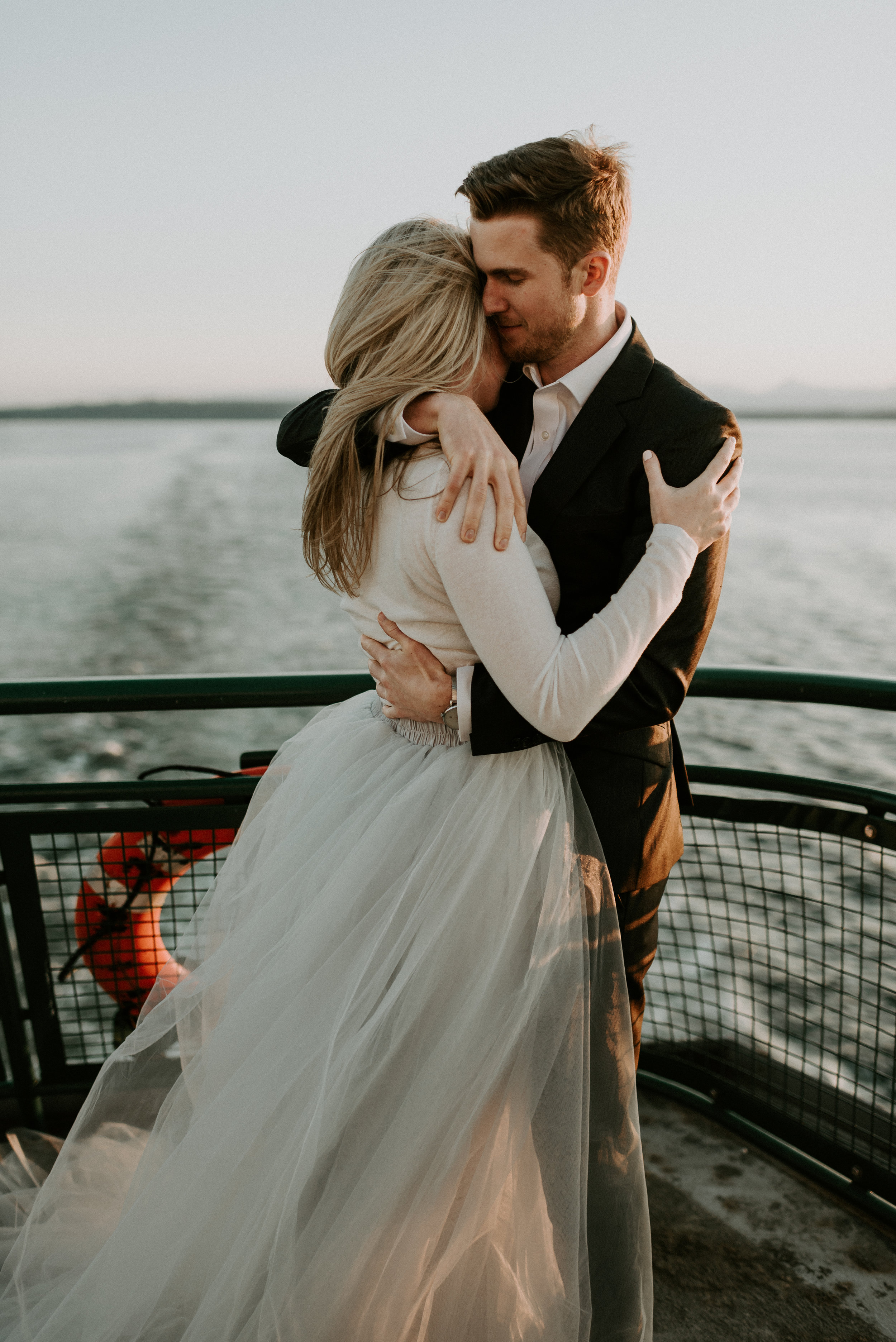 Hannah + Calvin Engagement Session - Kamra Fuller Photography - Edmonds, WA Ferry to Kingston, WA - Seattle Wedding Photographer 