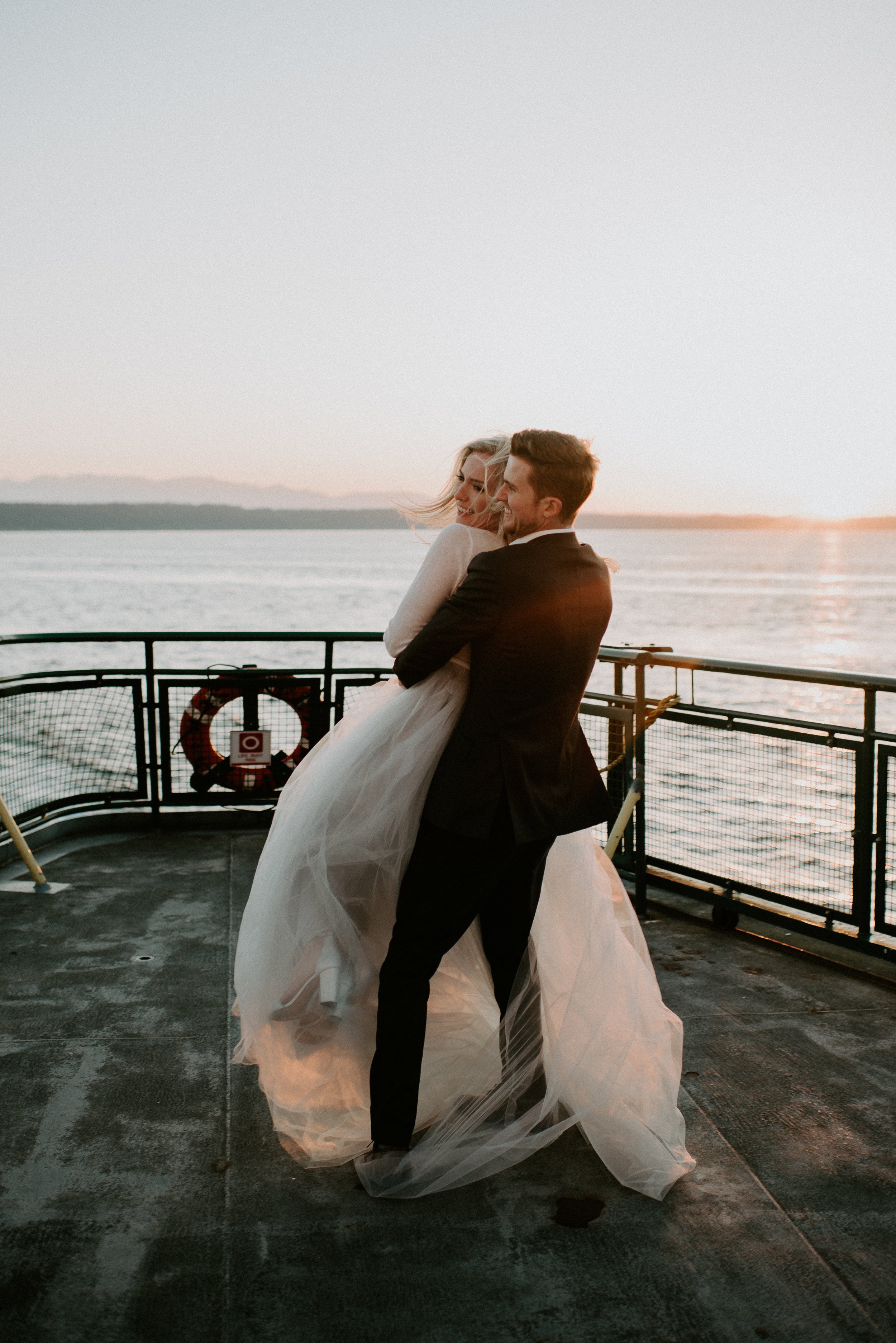 Hannah + Calvin Engagement Session - Kamra Fuller Photography - Edmonds, WA Ferry to Kingston, WA - Seattle Wedding Photographer 