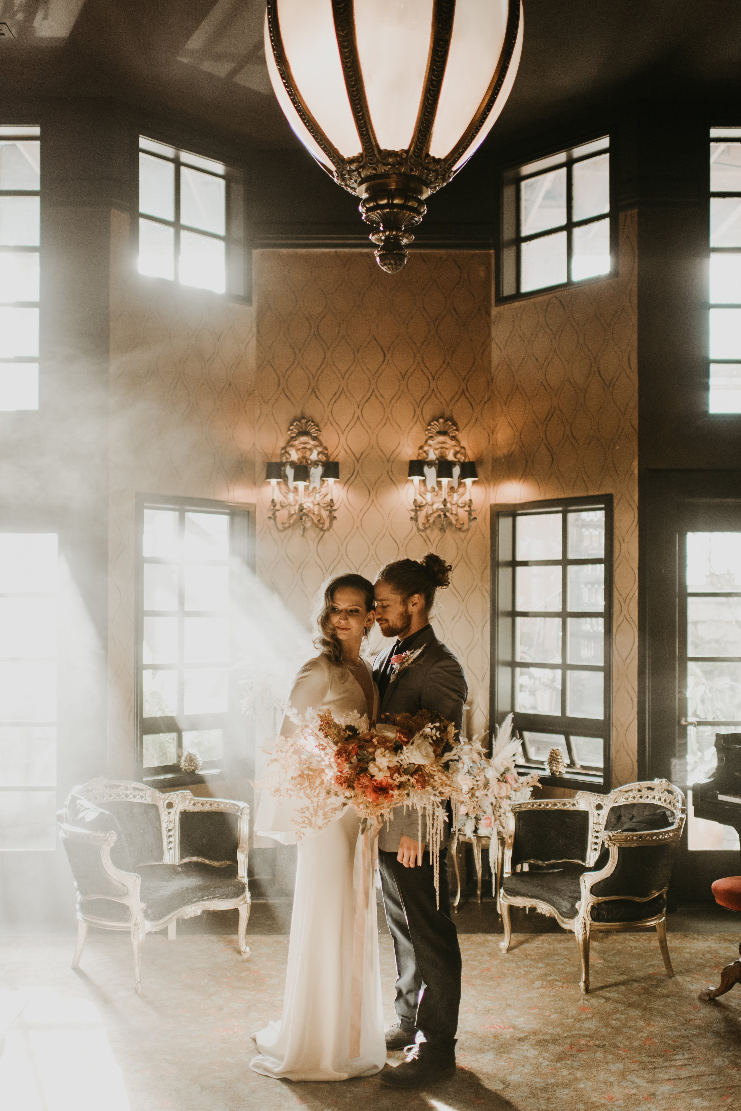 Beau + Britty - Dutch Carnival Styled Elopement Shoot at The Ruins, Seattle, WA - Seattle Elopement Photographer