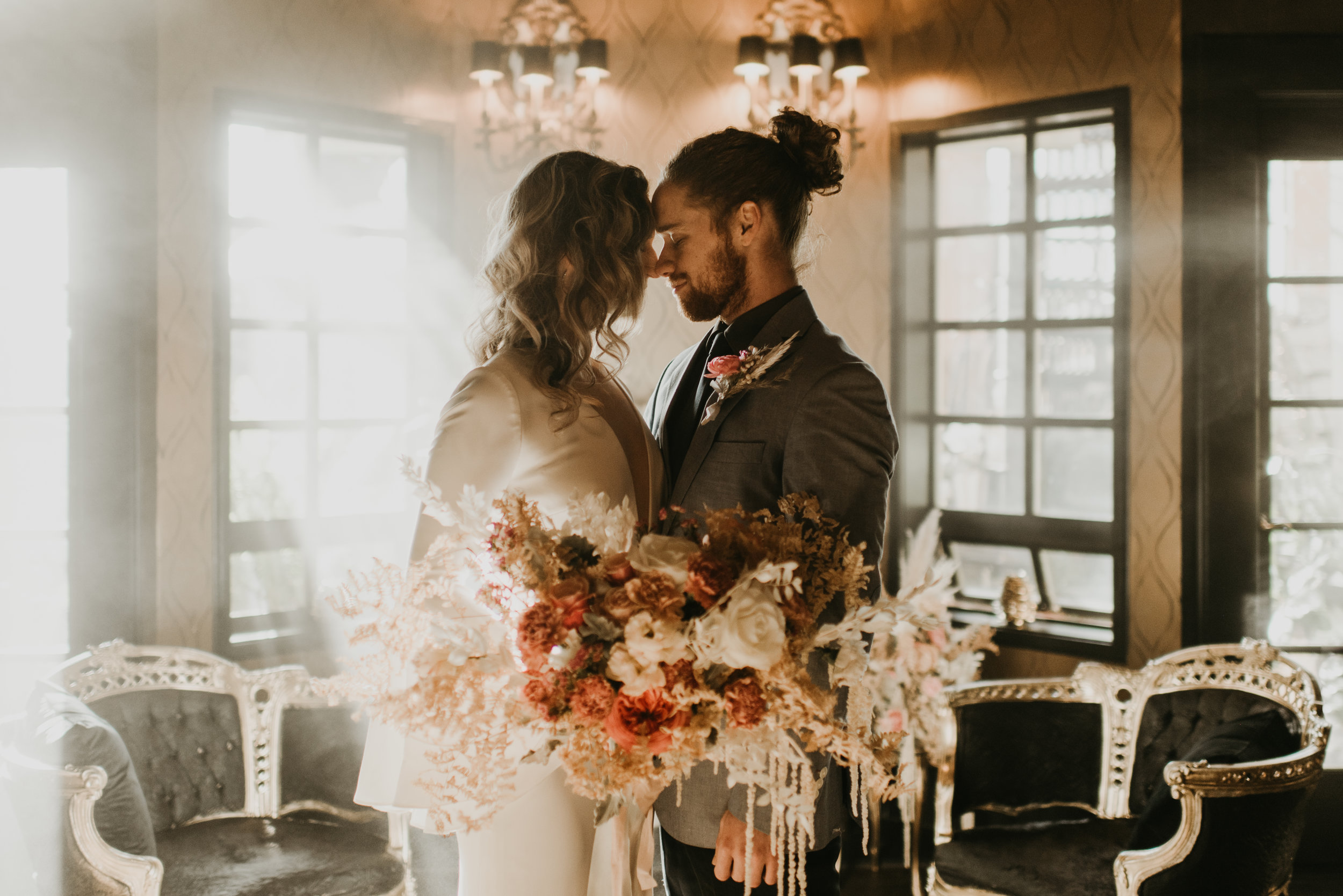 Beau + Britty - Dutch Carnival Styled Elopement Shoot at The Ruins, Seattle, WA - Seattle Elopement Photographer