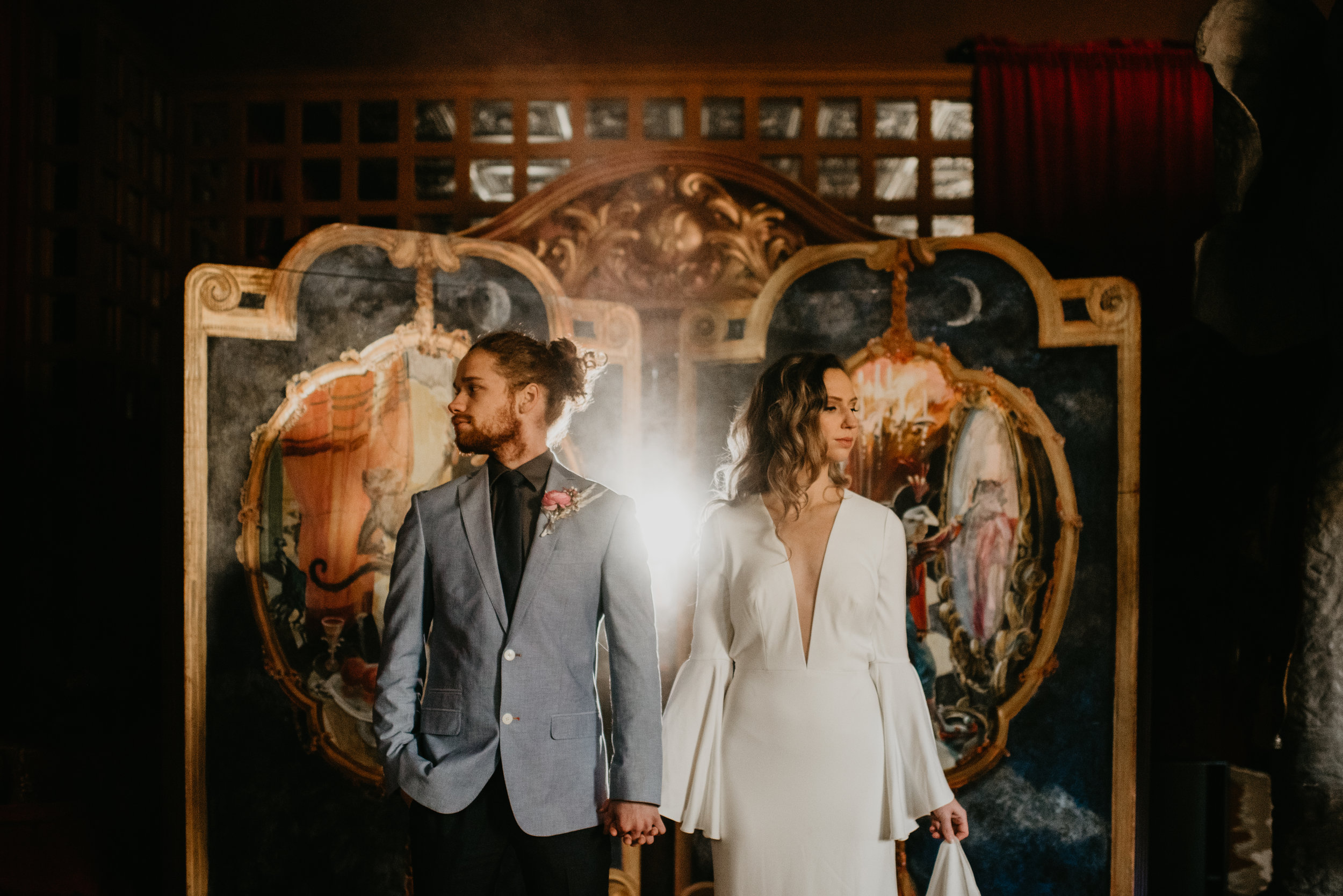 Beau + Britty - Dutch Carnival Styled Elopement Shoot at The Ruins, Seattle, WA - Seattle Elopement Photographer