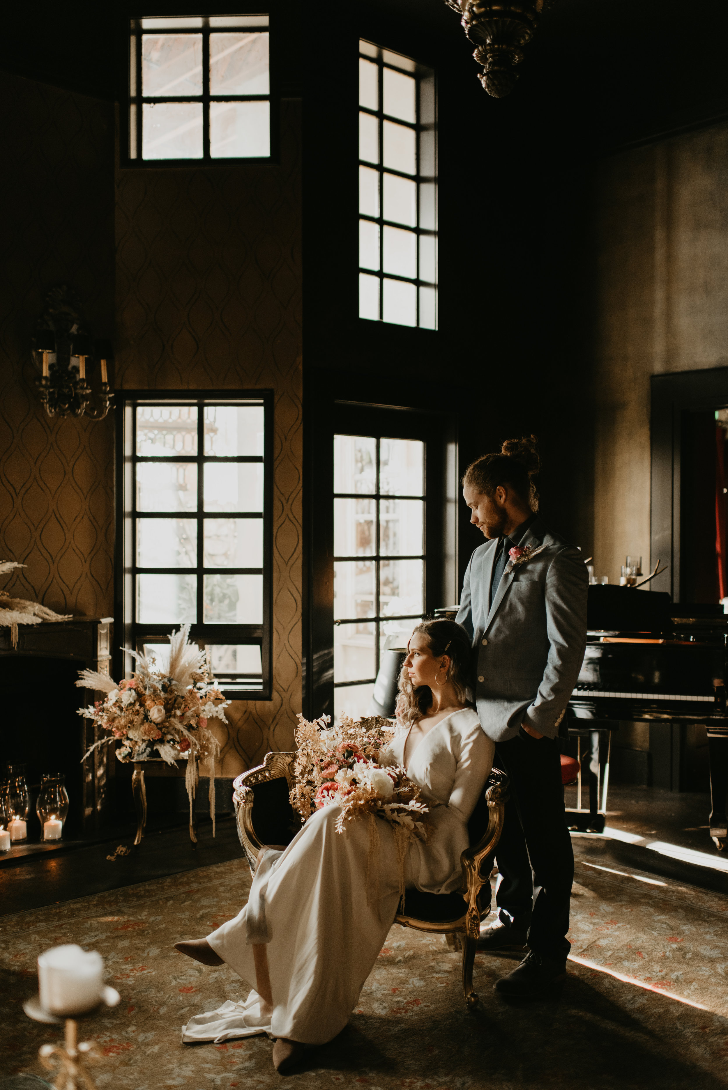 Beau + Britty - Dutch Carnival Styled Elopement Shoot at The Ruins, Seattle, WA - Seattle Elopement Photographer