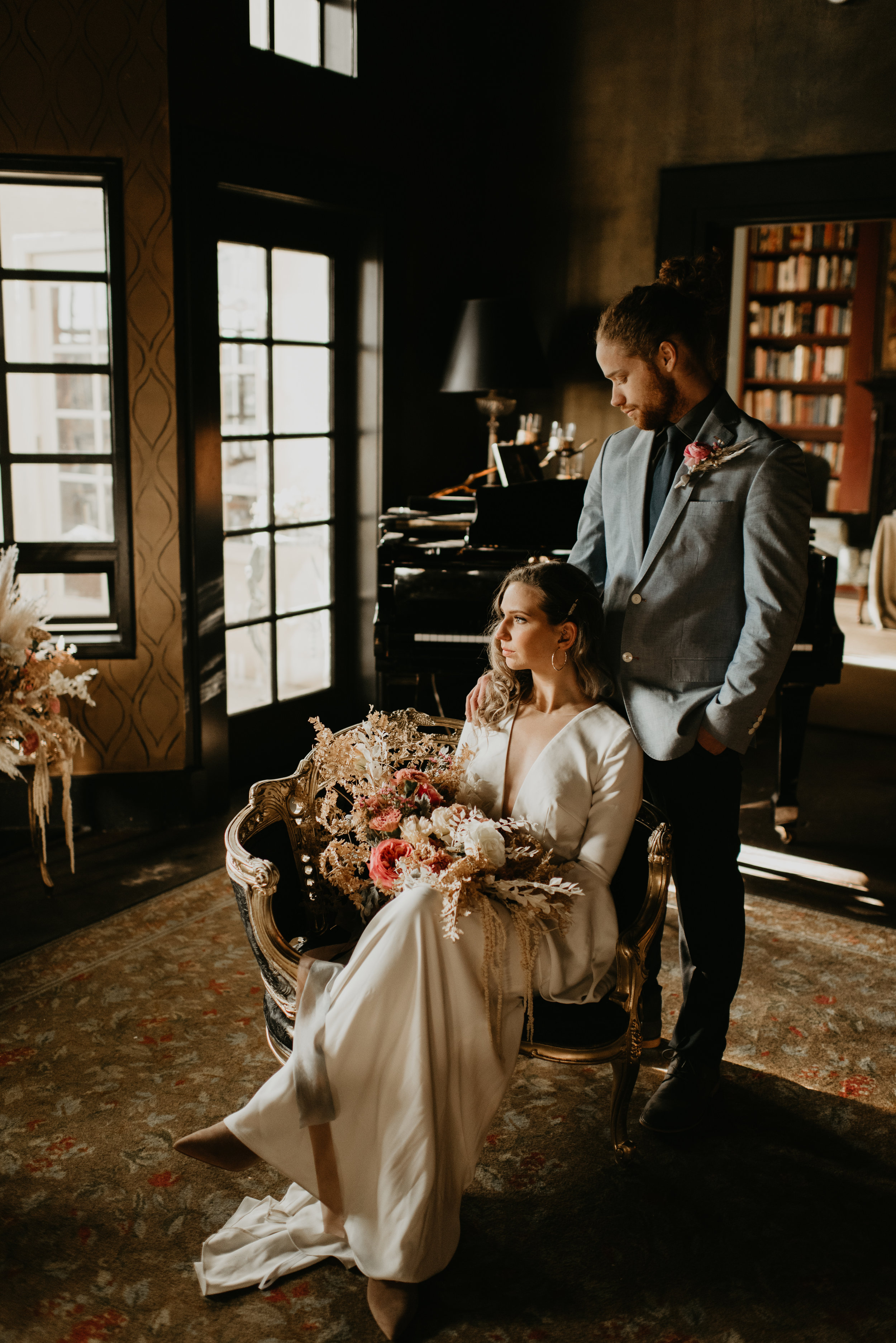 Beau + Britty - Dutch Carnival Styled Elopement Shoot at The Ruins, Seattle, WA - Seattle Elopement Photographer