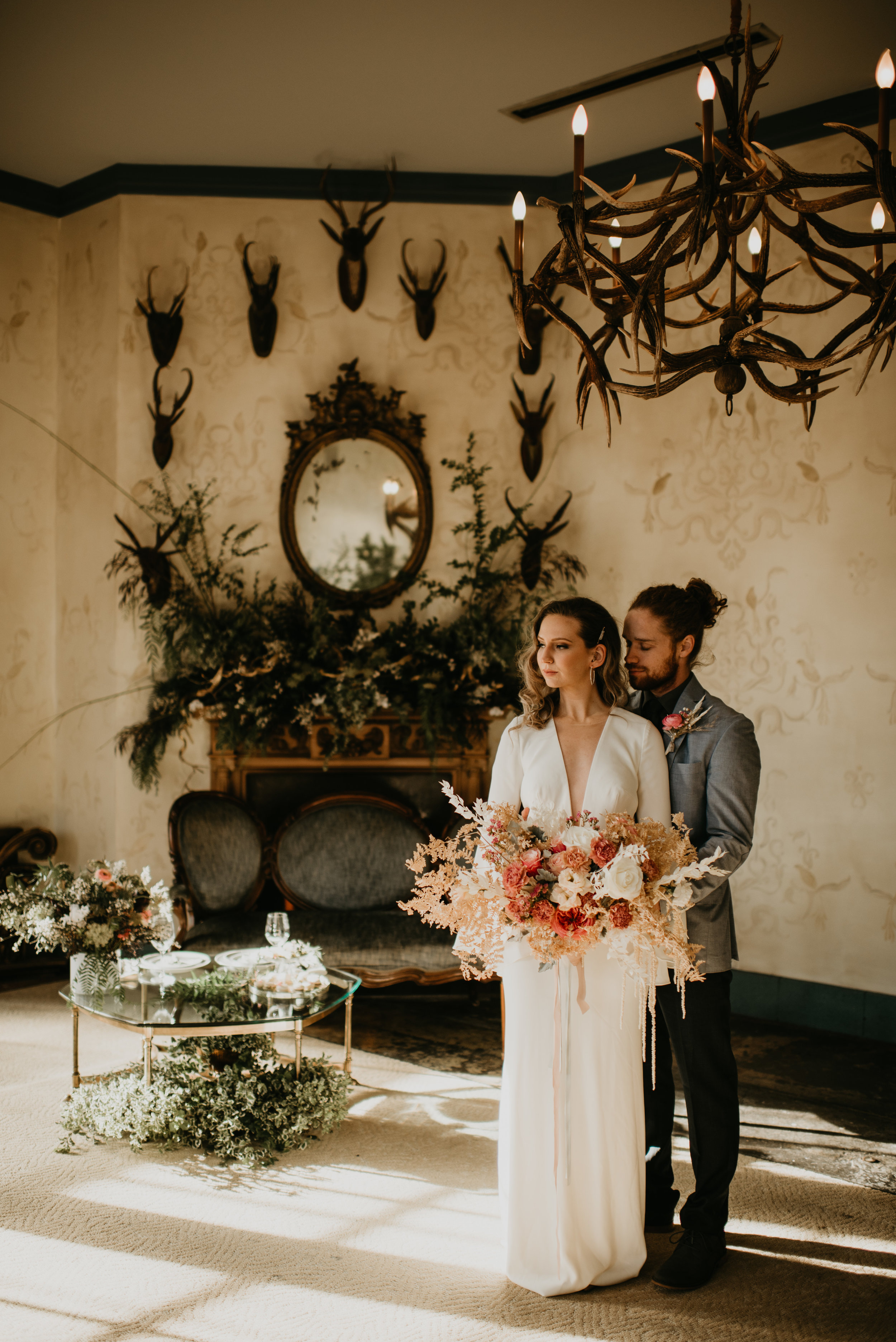 Beau + Britty - Dutch Carnival Styled Elopement Shoot at The Ruins, Seattle, WA - Seattle Elopement Photographer