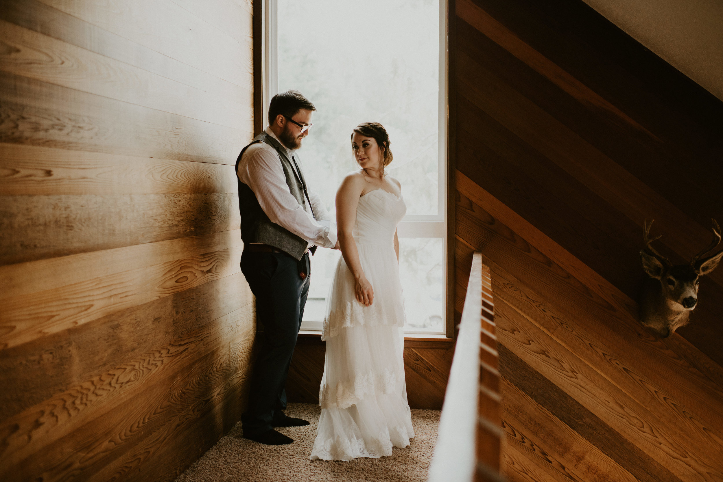 Chelsie + Matt's Marymere Falls Elopement at Olympic National Park by Kamra Fuller Photography