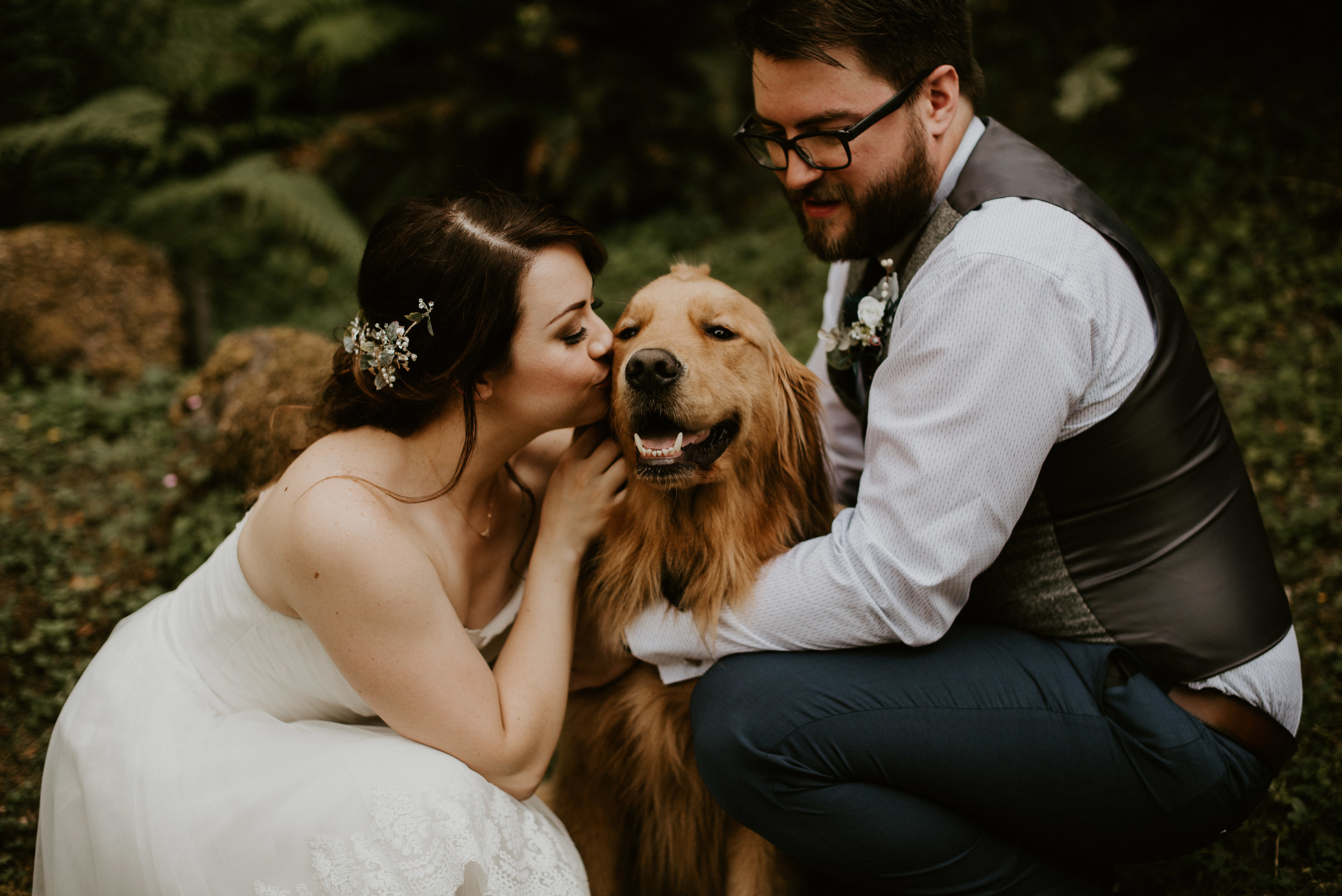 Chelsie + Matt's Marymere Falls Elopement at Olympic National Park by Kamra Fuller Photography