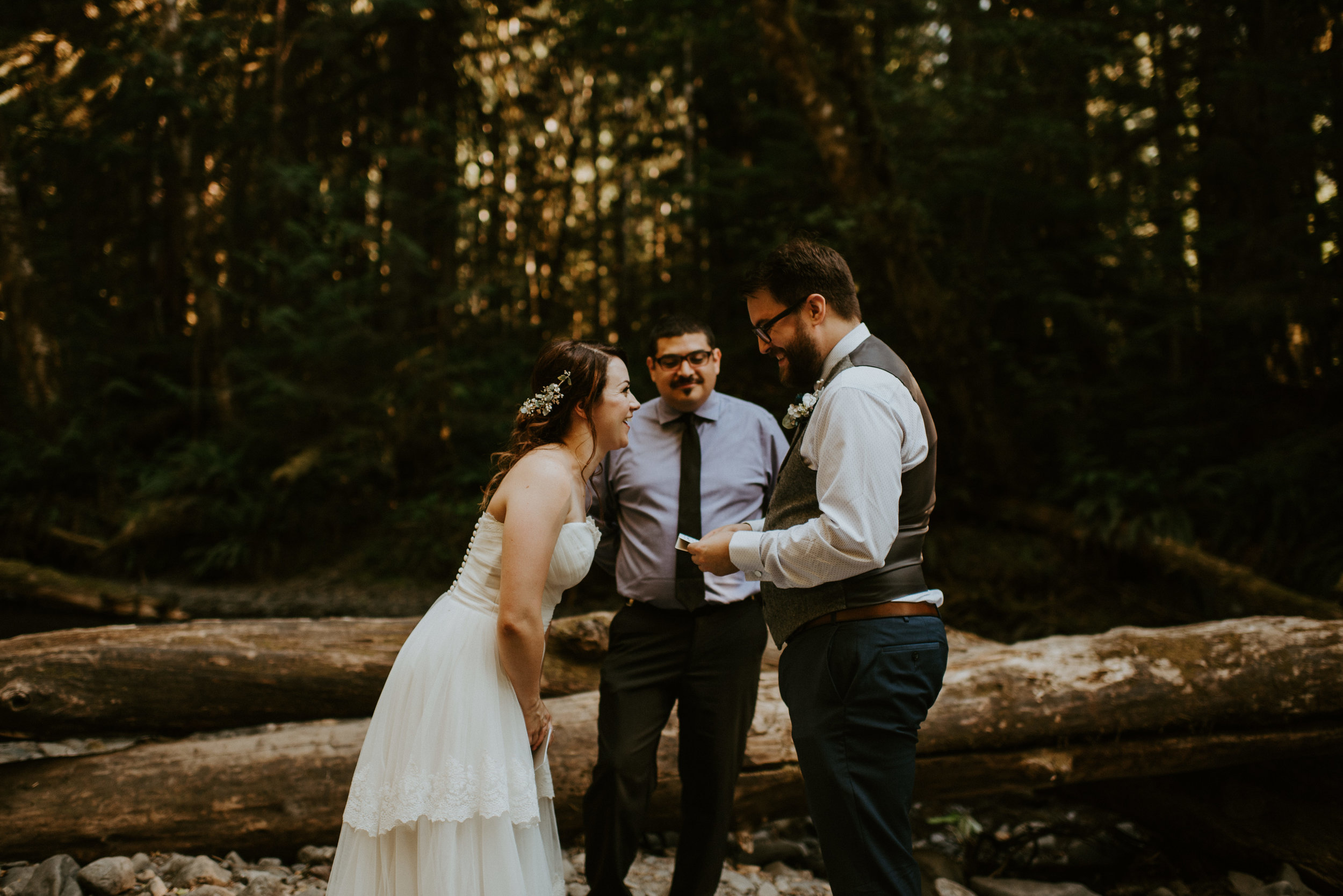 Chelsie + Matt's Marymere Falls Elopement at Olympic National Park by Kamra Fuller Photography