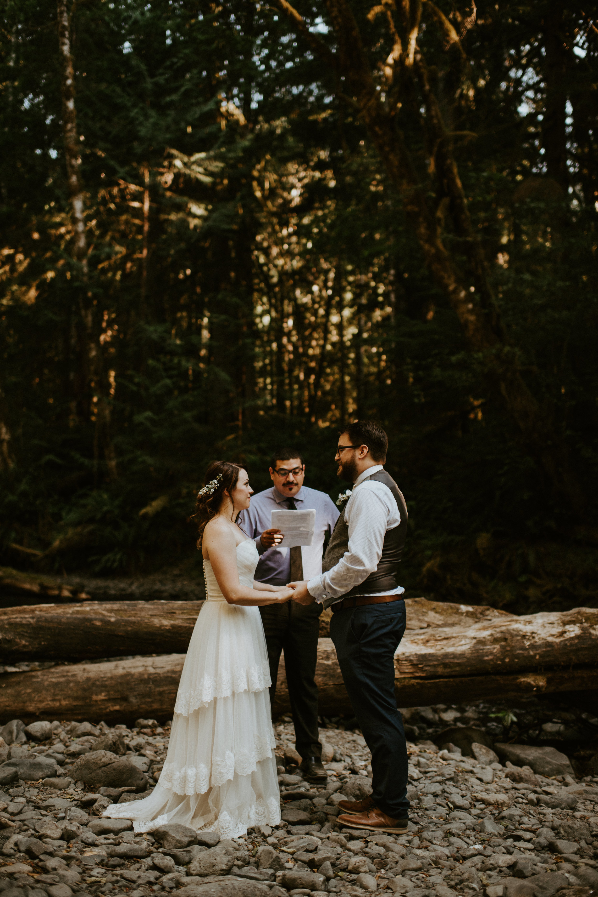 Chelsie + Matt's Marymere Falls Elopement at Olympic National Park by Kamra Fuller Photography