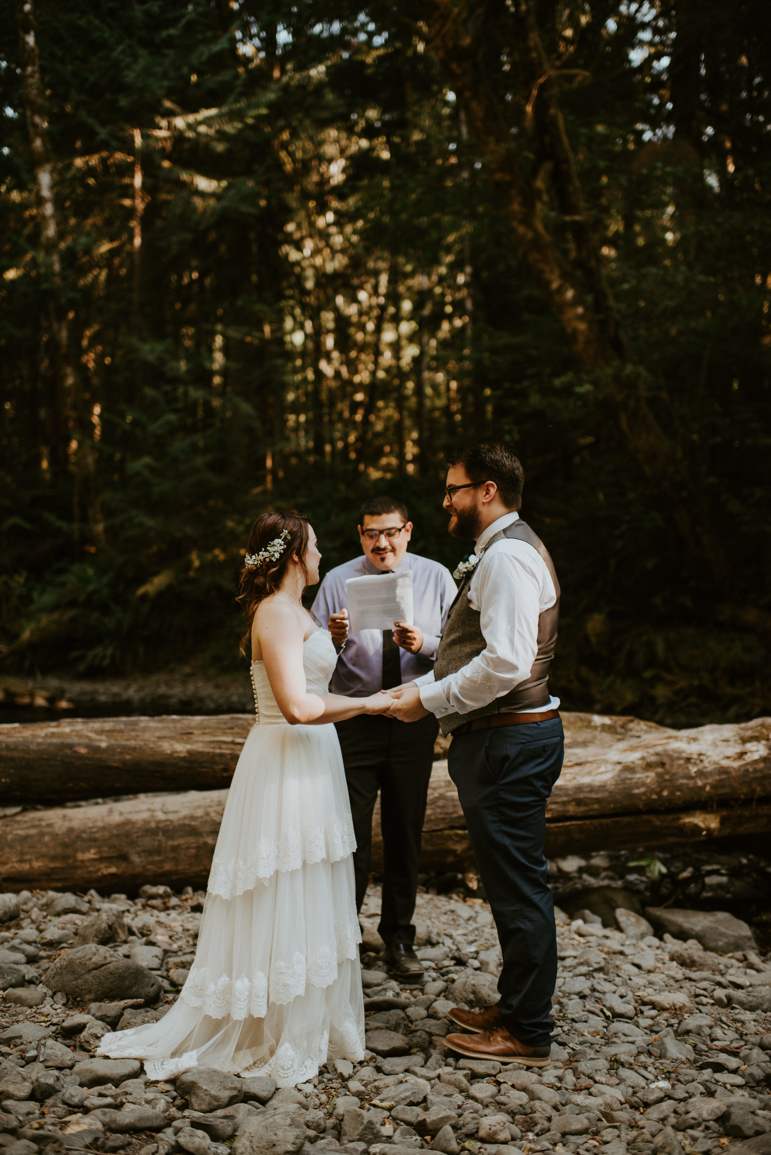 Chelsie + Matt's Marymere Falls Elopement at Olympic National Park by Kamra Fuller Photography