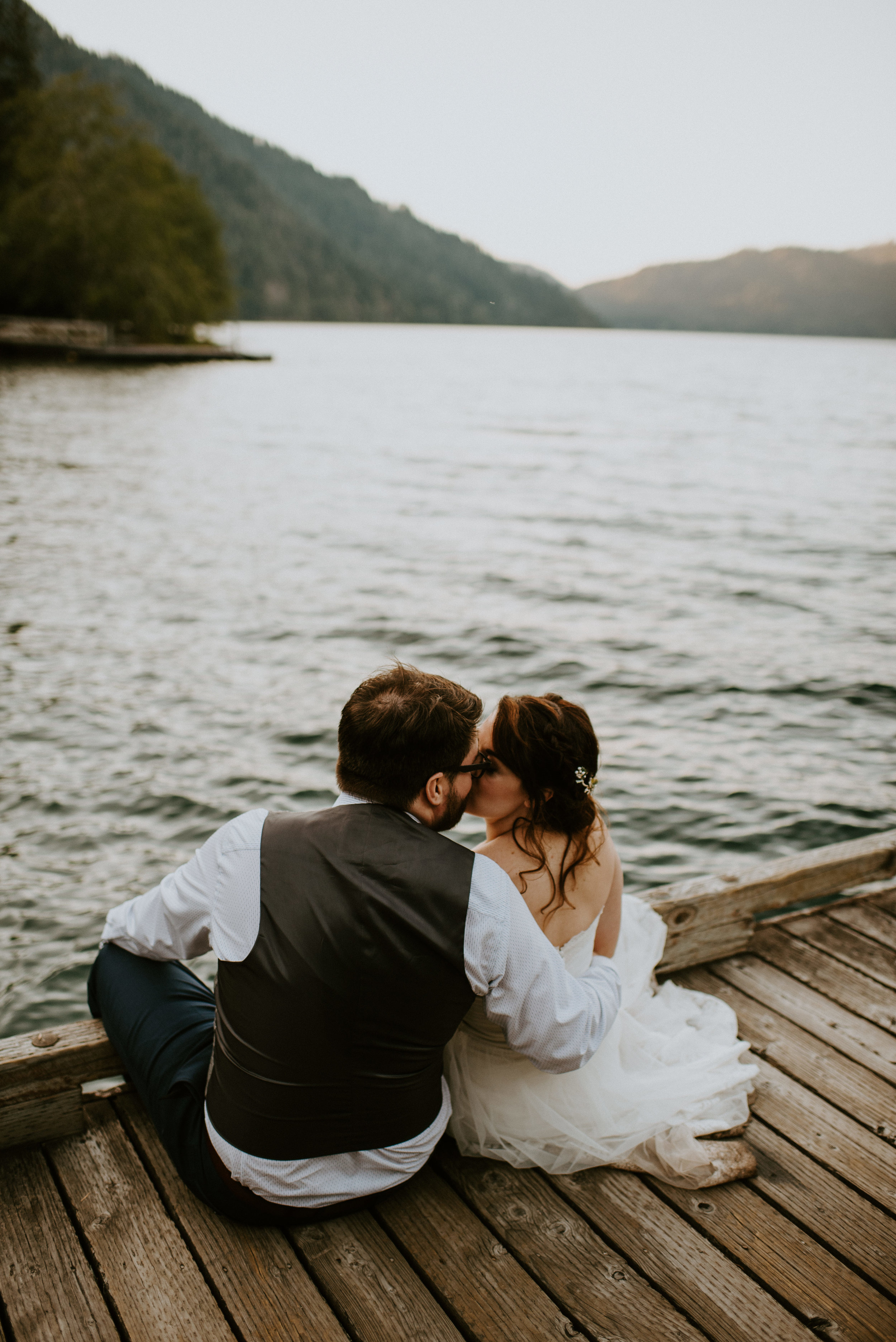 Chelsie + Matt's Marymere Falls Elopement at Olympic National Park by Kamra Fuller Photography