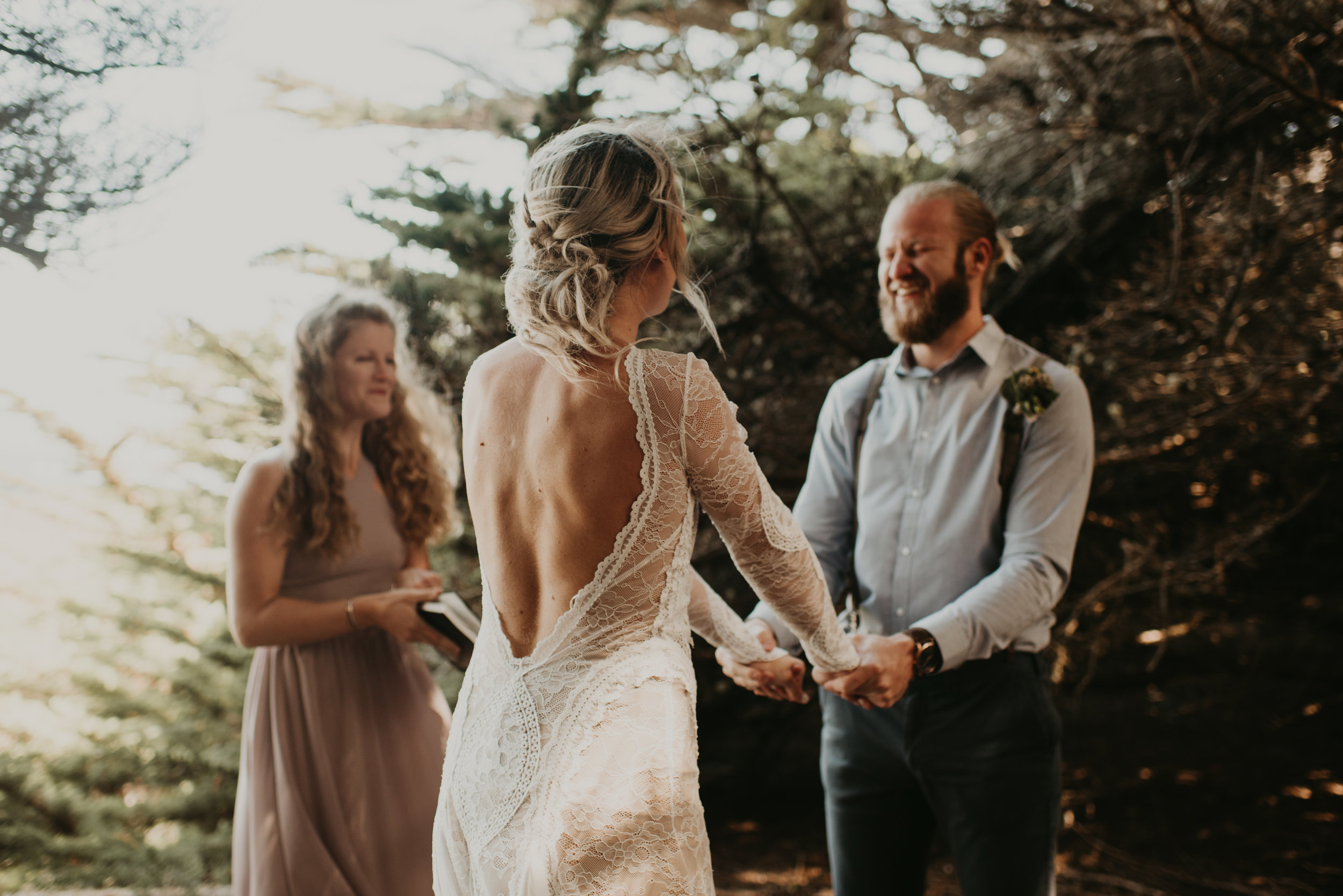 Joanna + Brian West Coast Intimate Adventure Wedding in Big Sur, CA by Seattle Wedding Photographer Kamra Fuller Photography