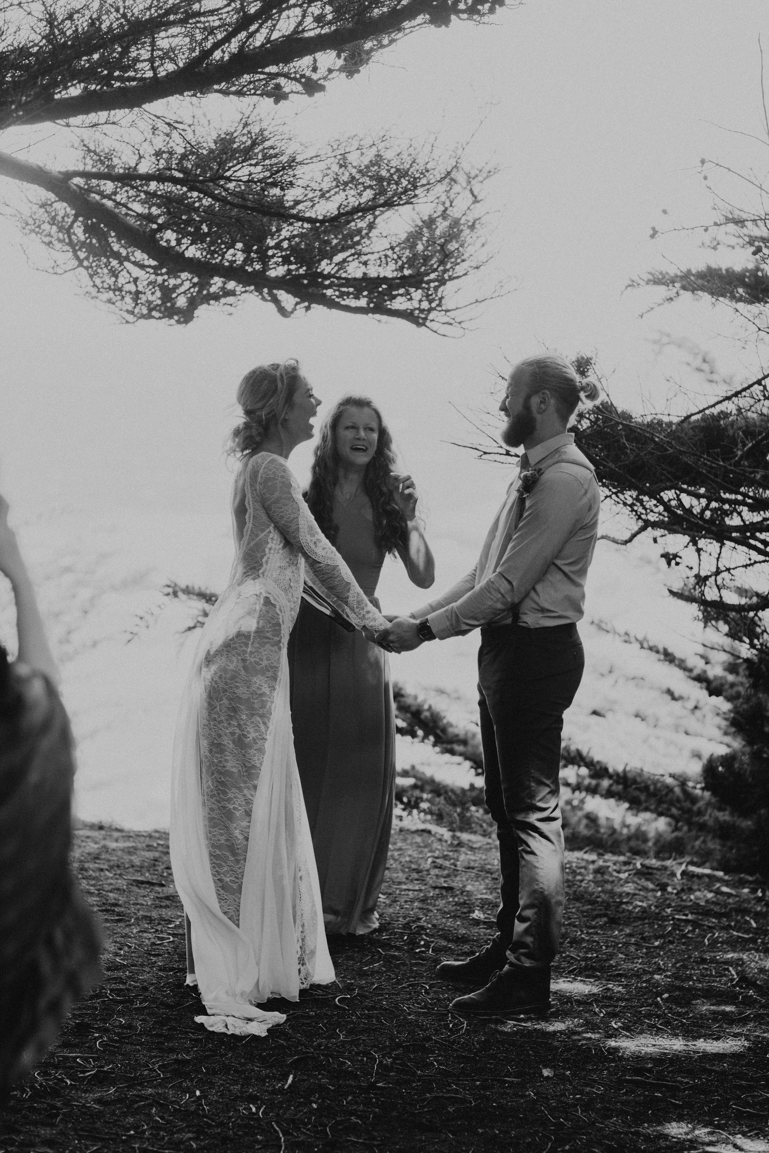 Joanna + Brian West Coast Intimate Adventure Wedding in Big Sur, CA by Seattle Wedding Photographer Kamra Fuller Photography