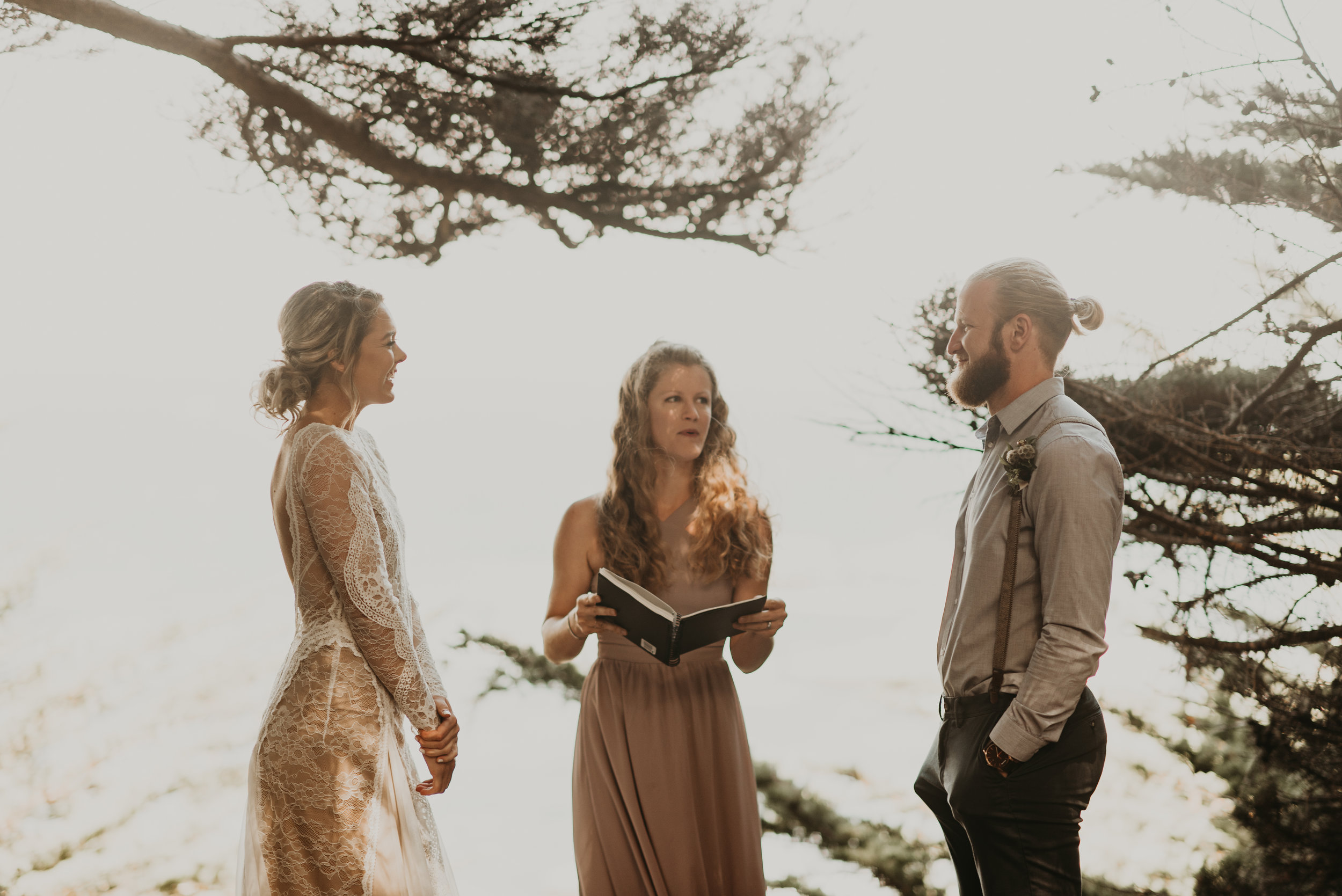 Joanna + Brian West Coast Intimate Adventure Wedding in Big Sur, CA by Seattle Wedding Photographer Kamra Fuller Photography