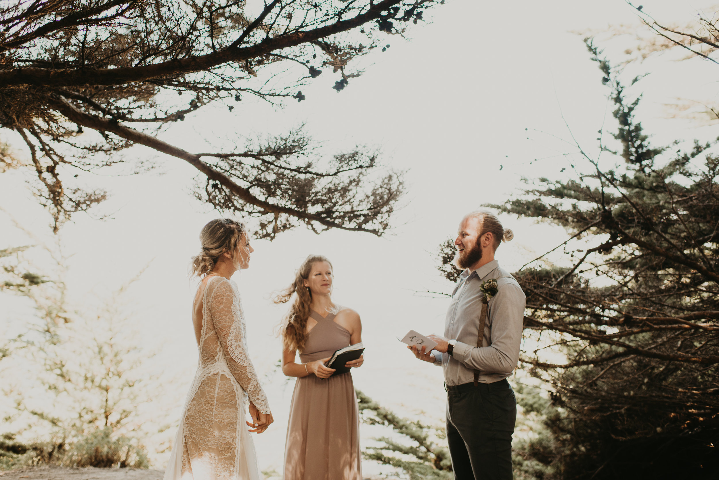 Joanna + Brian West Coast Intimate Adventure Wedding in Big Sur, CA by Seattle Wedding Photographer Kamra Fuller Photography