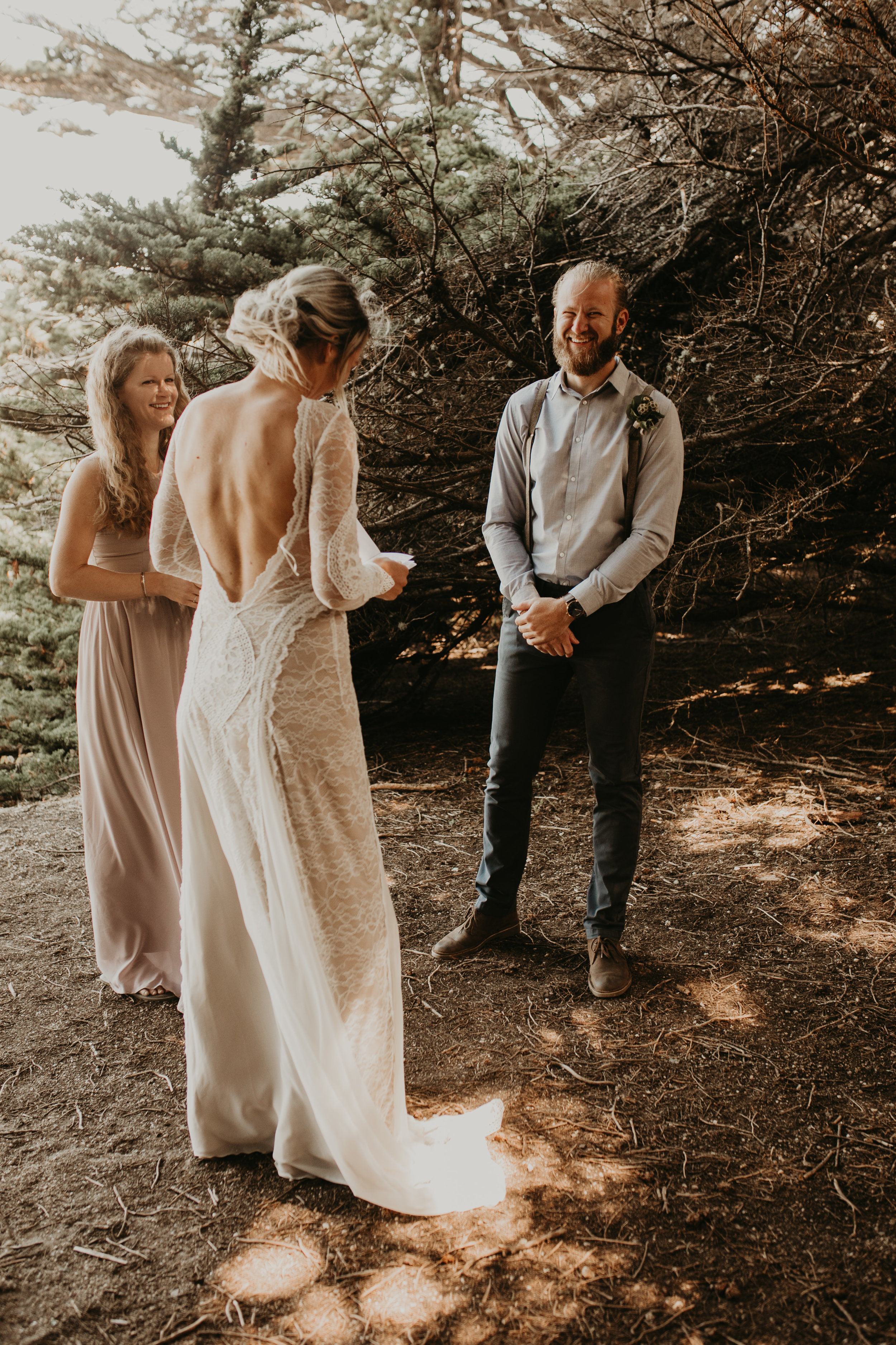 Joanna + Brian West Coast Intimate Adventure Wedding in Big Sur, CA by Seattle Wedding Photographer Kamra Fuller Photography