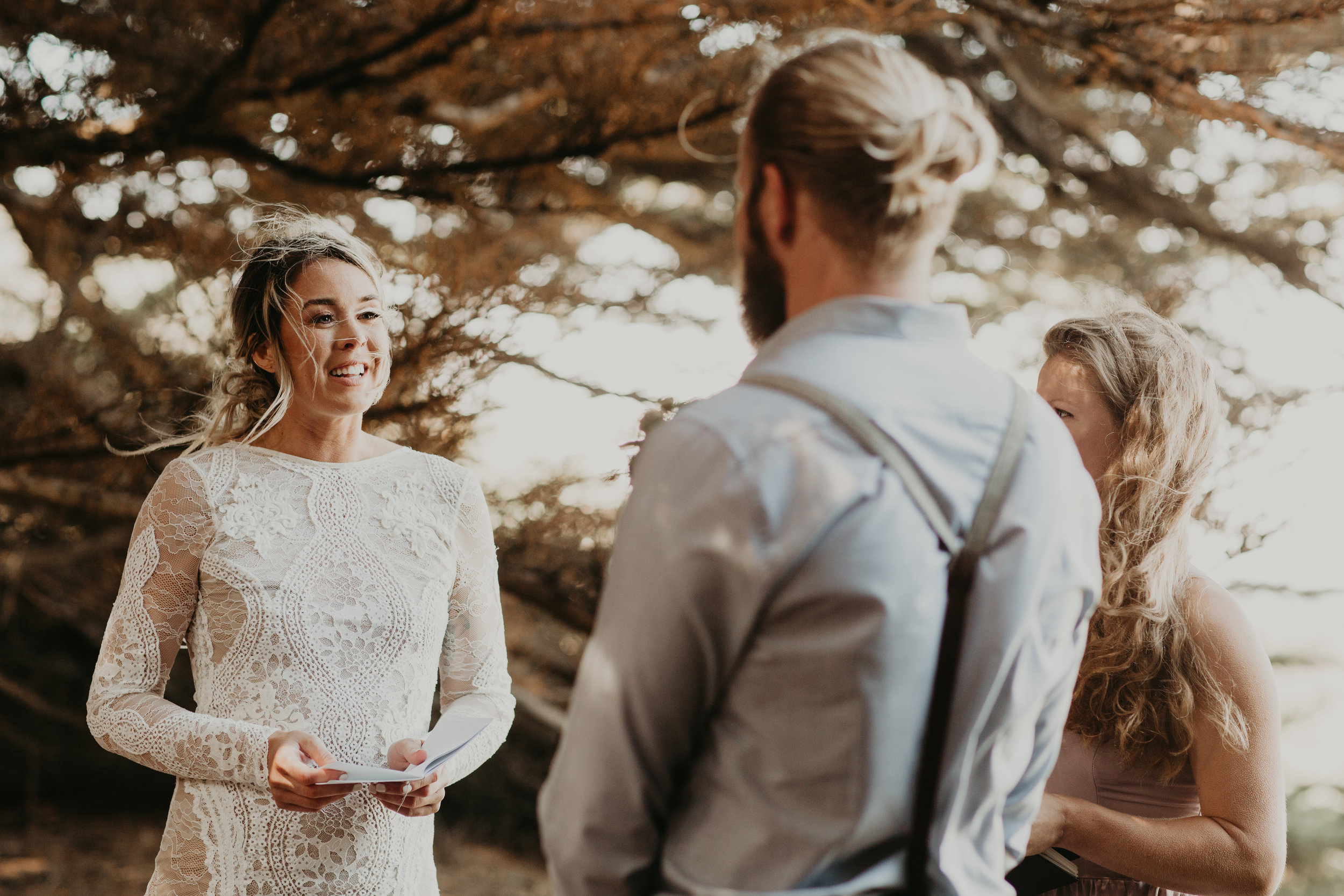 Joanna + Brian West Coast Intimate Adventure Wedding in Big Sur, CA by Seattle Wedding Photographer Kamra Fuller Photography