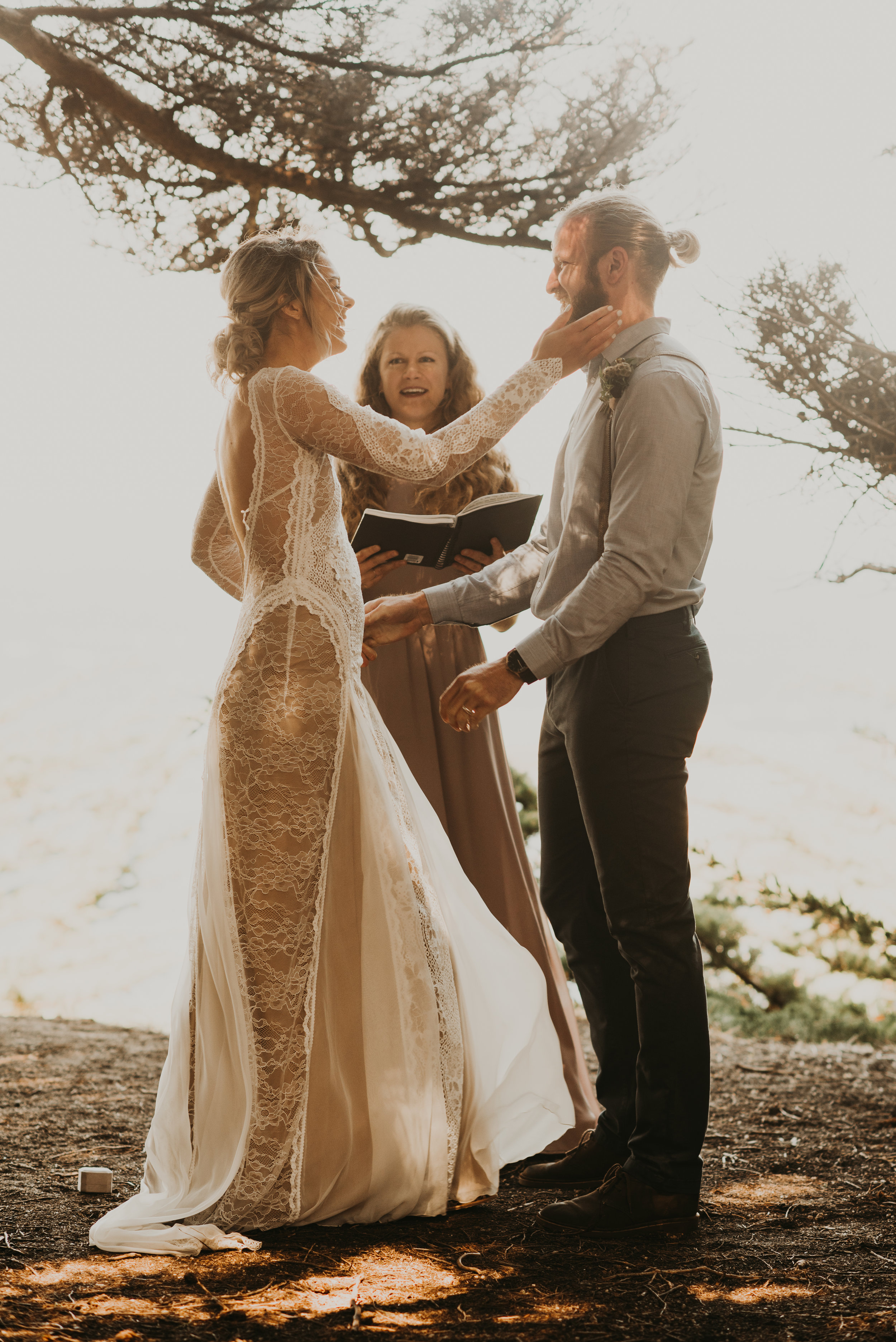 Joanna + Brian West Coast Intimate Adventure Wedding in Big Sur, CA by Seattle Wedding Photographer Kamra Fuller Photography