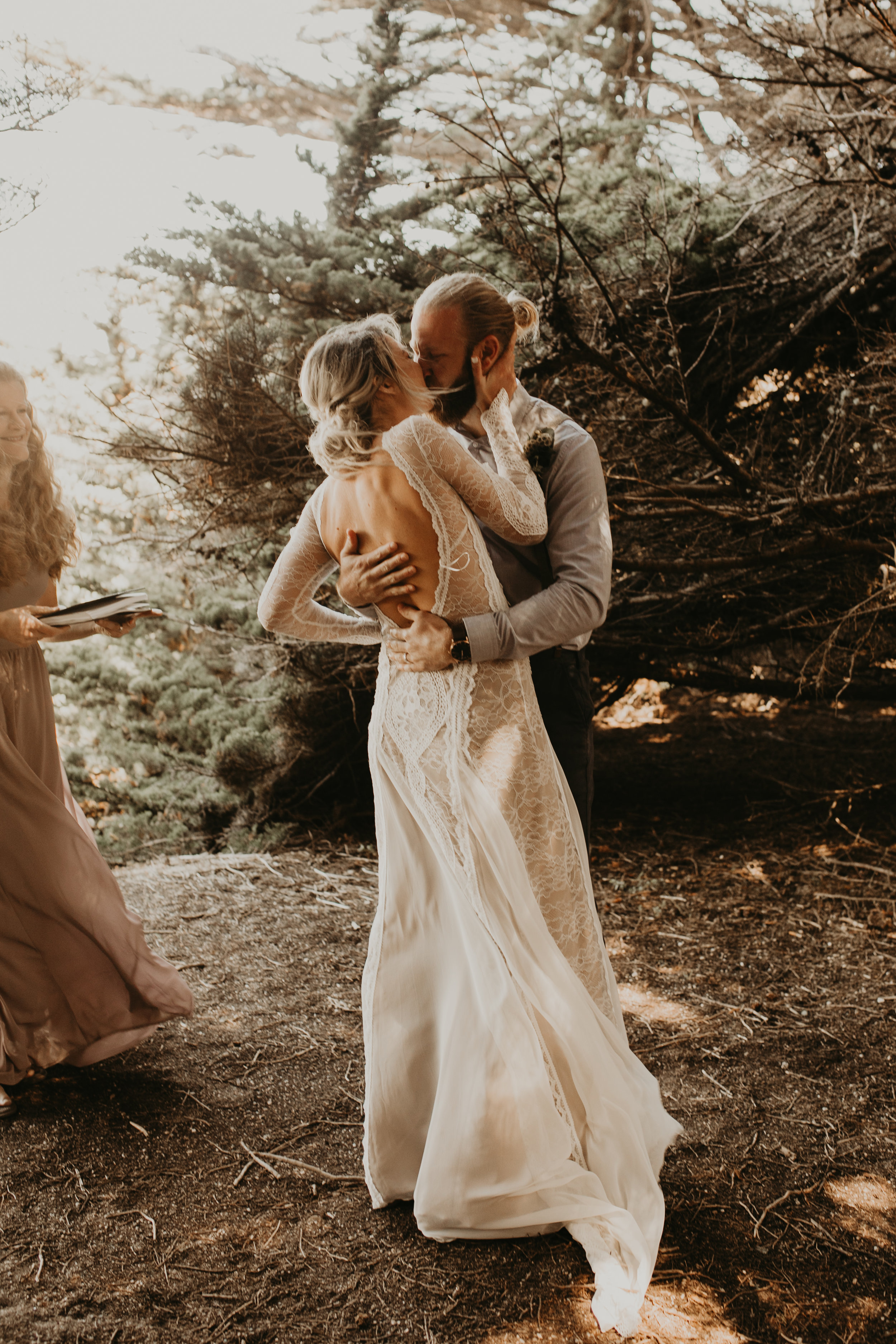 Joanna + Brian West Coast Intimate Adventure Wedding in Big Sur, CA by Seattle Wedding Photographer Kamra Fuller Photography