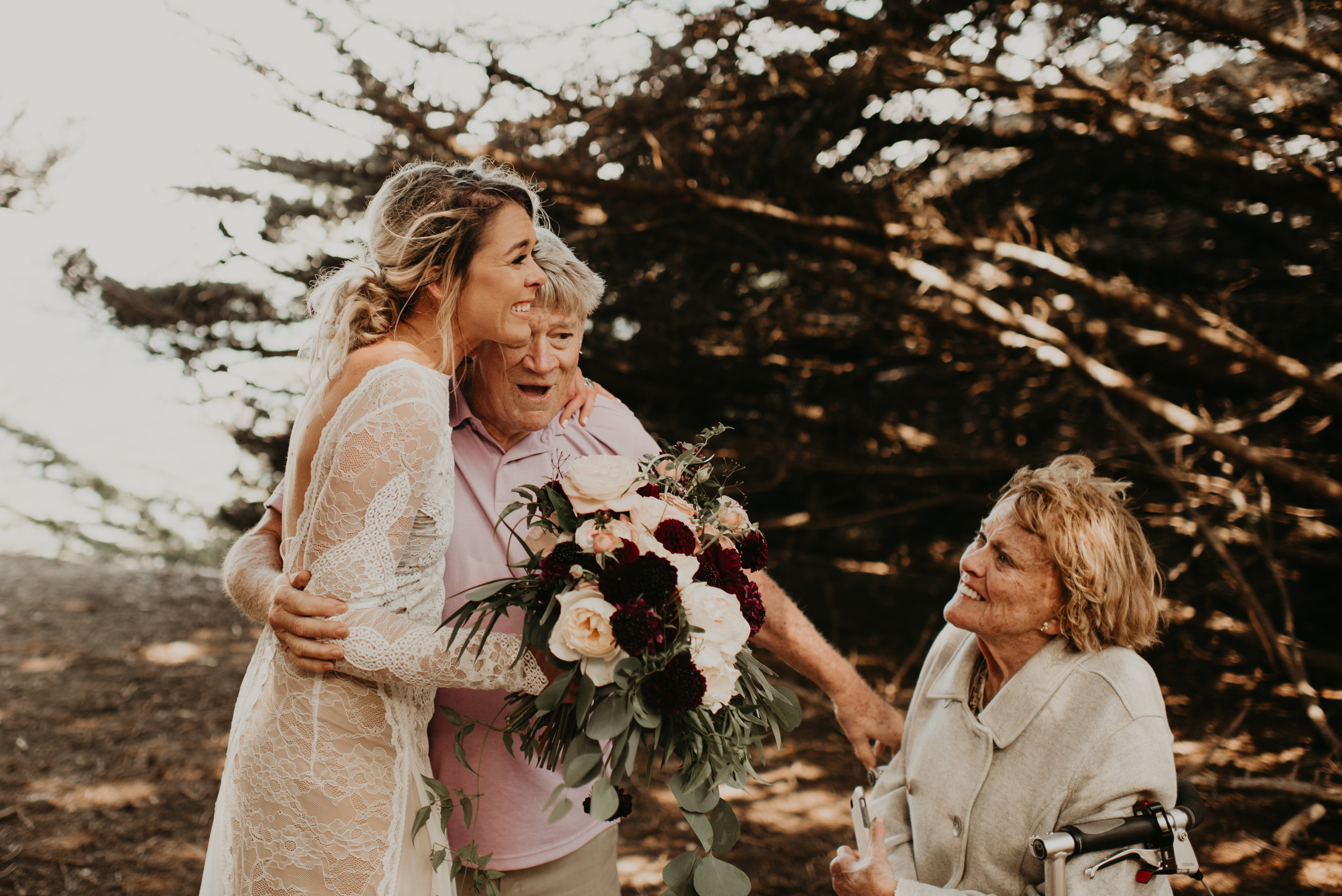 Joanna + Brian West Coast Intimate Adventure Wedding in Big Sur, CA by Seattle Wedding Photographer Kamra Fuller Photography