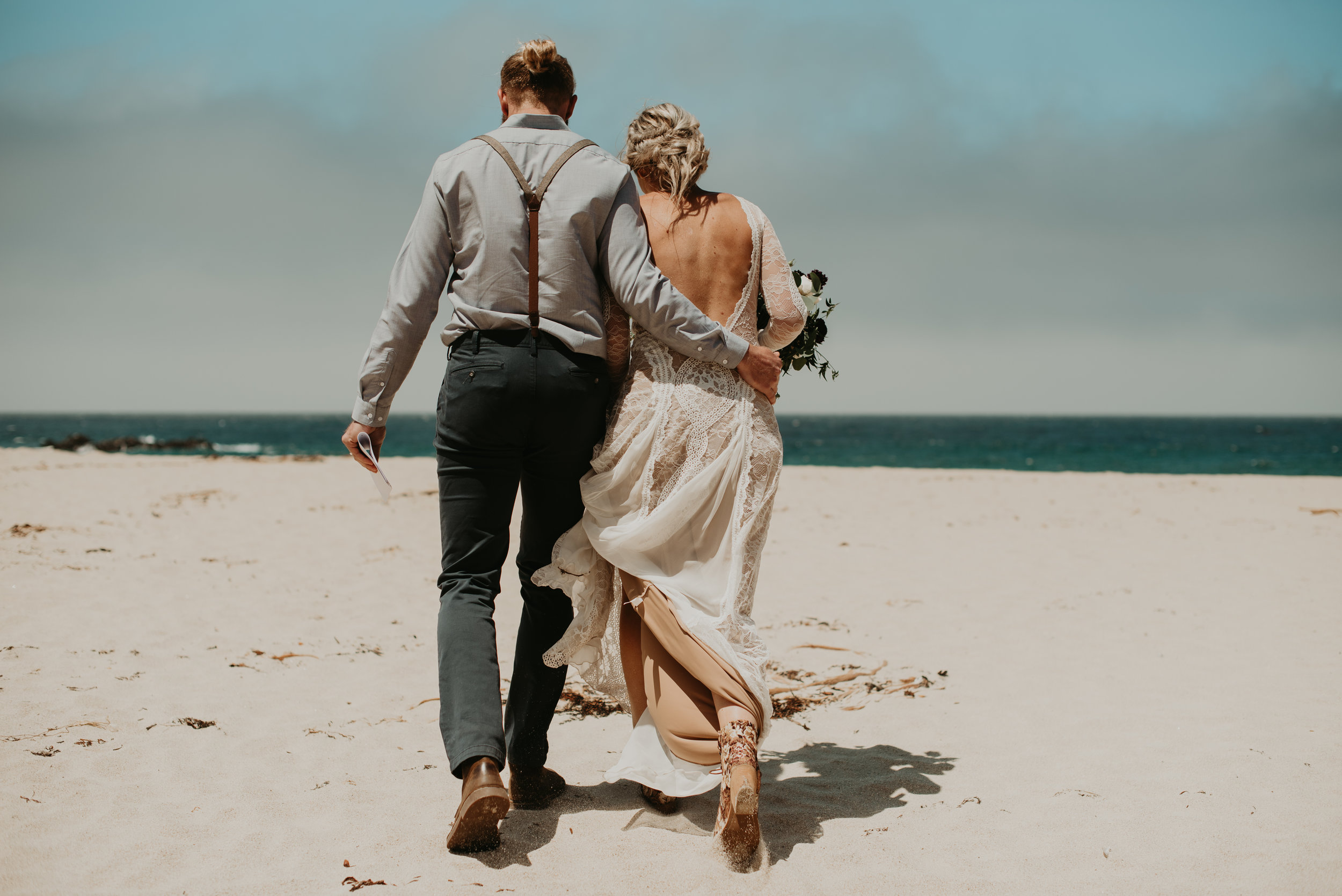 Joanna + Brian West Coast Intimate Adventure Wedding in Big Sur, CA by Seattle Wedding Photographer Kamra Fuller Photography