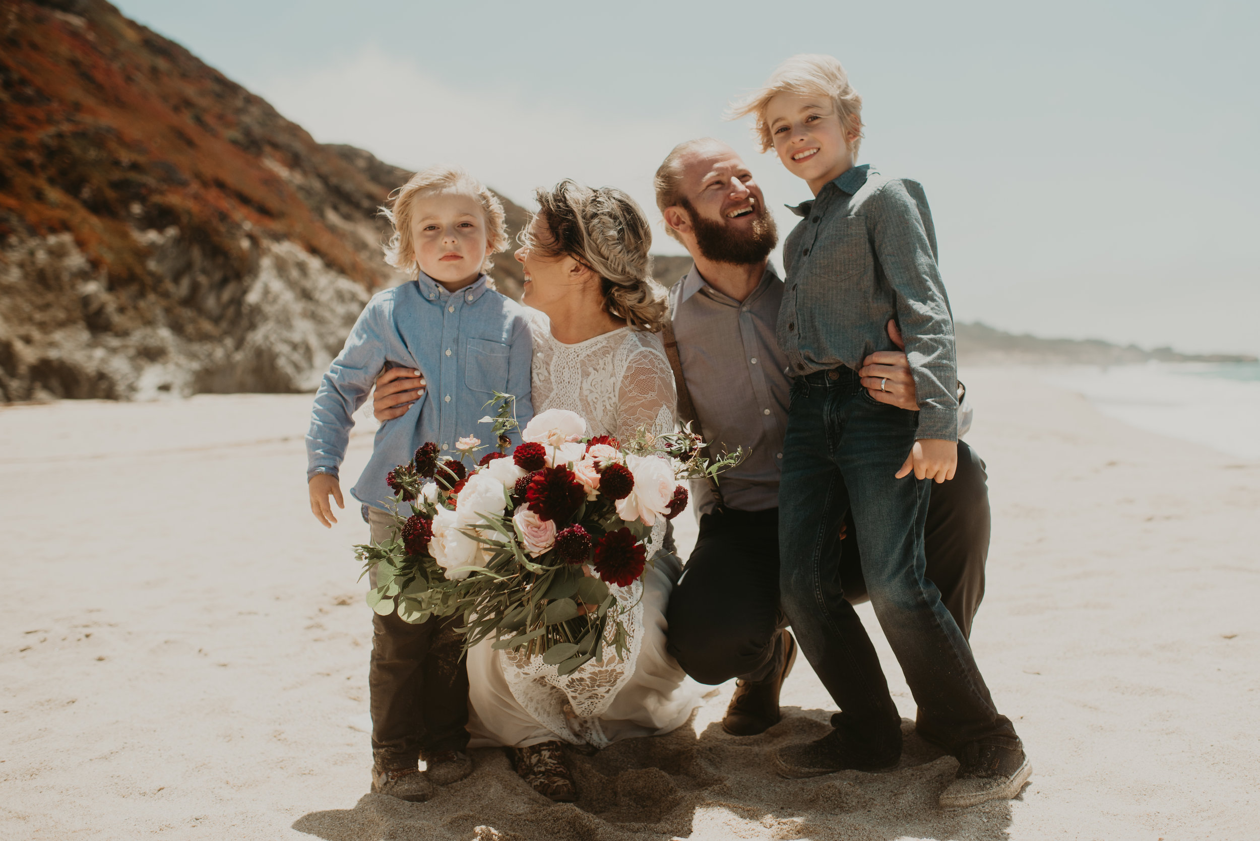 Joanna + Brian West Coast Intimate Adventure Wedding in Big Sur, CA by Seattle Wedding Photographer Kamra Fuller Photography