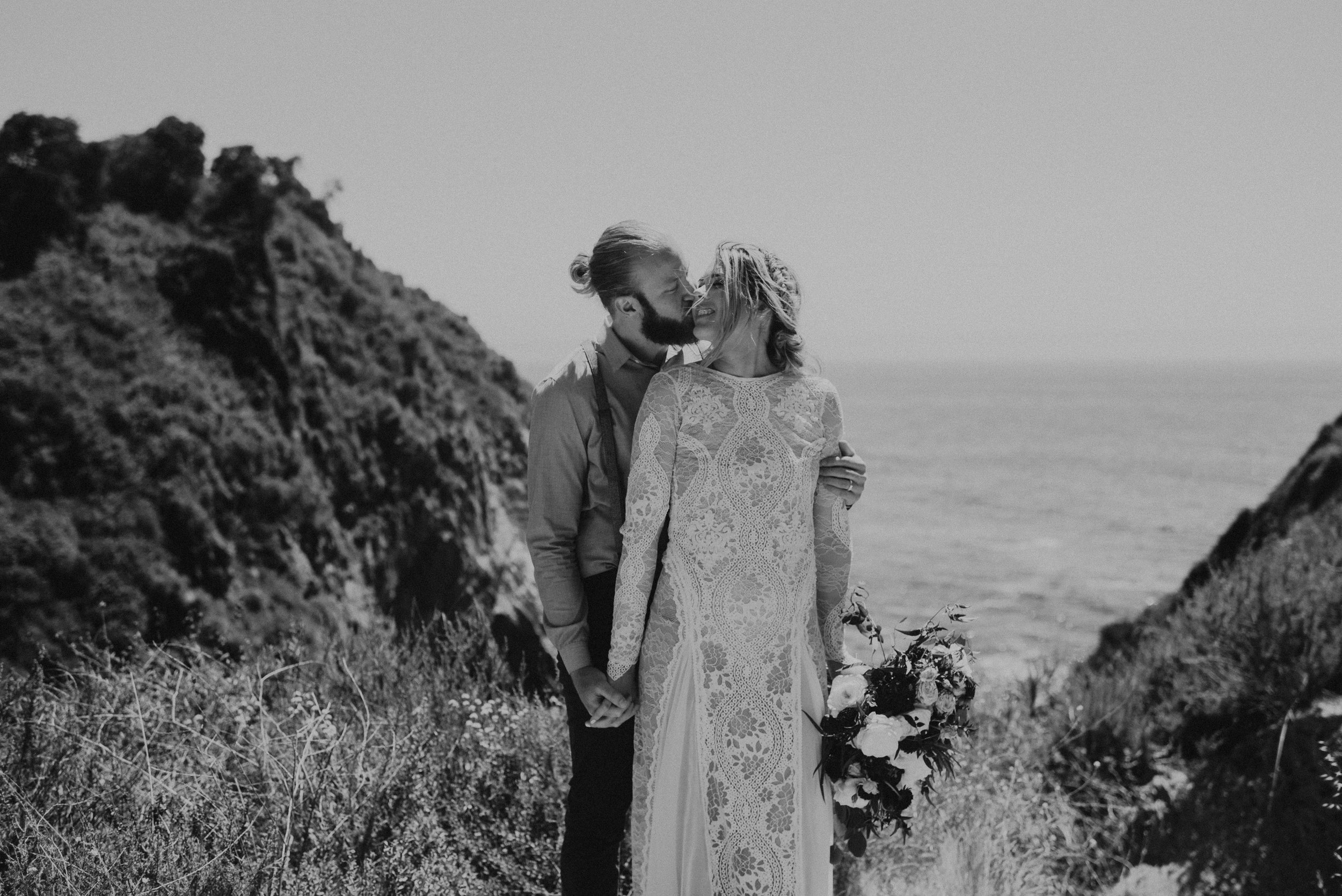 Joanna + Brian West Coast Intimate Adventure Wedding in Big Sur, CA by Seattle Wedding Photographer Kamra Fuller Photography